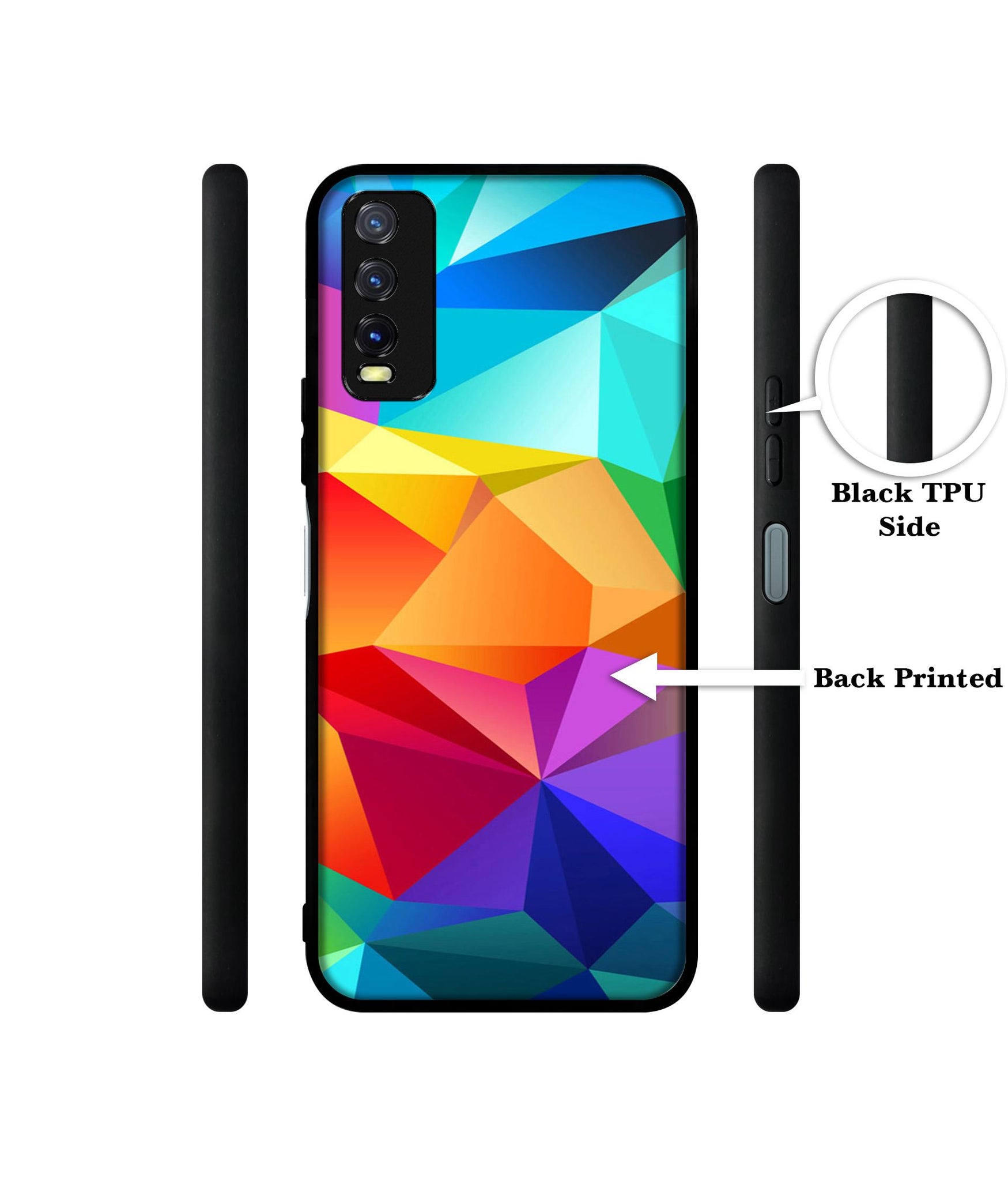 Colorful Pattern Design Designer 2D Printed Back Case Cover for Vivo Y20 4G / Y20A / Y20S / Y20G / Y20i / Y20T