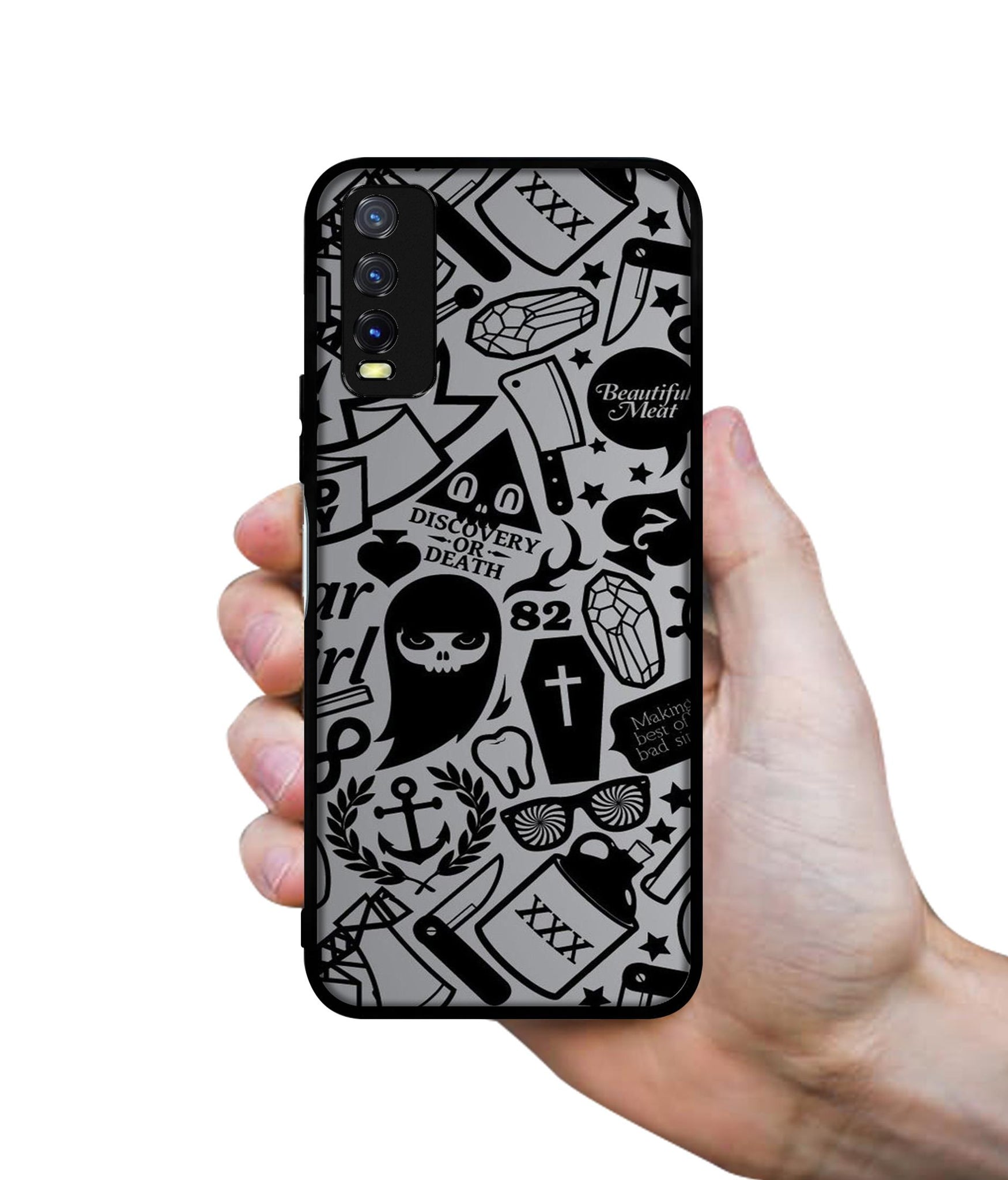Discover Or Death Design Designer 2D Printed Back Case Cover for Vivo Y20 4G / Y20A / Y20S / Y20G / Y20i / Y20T