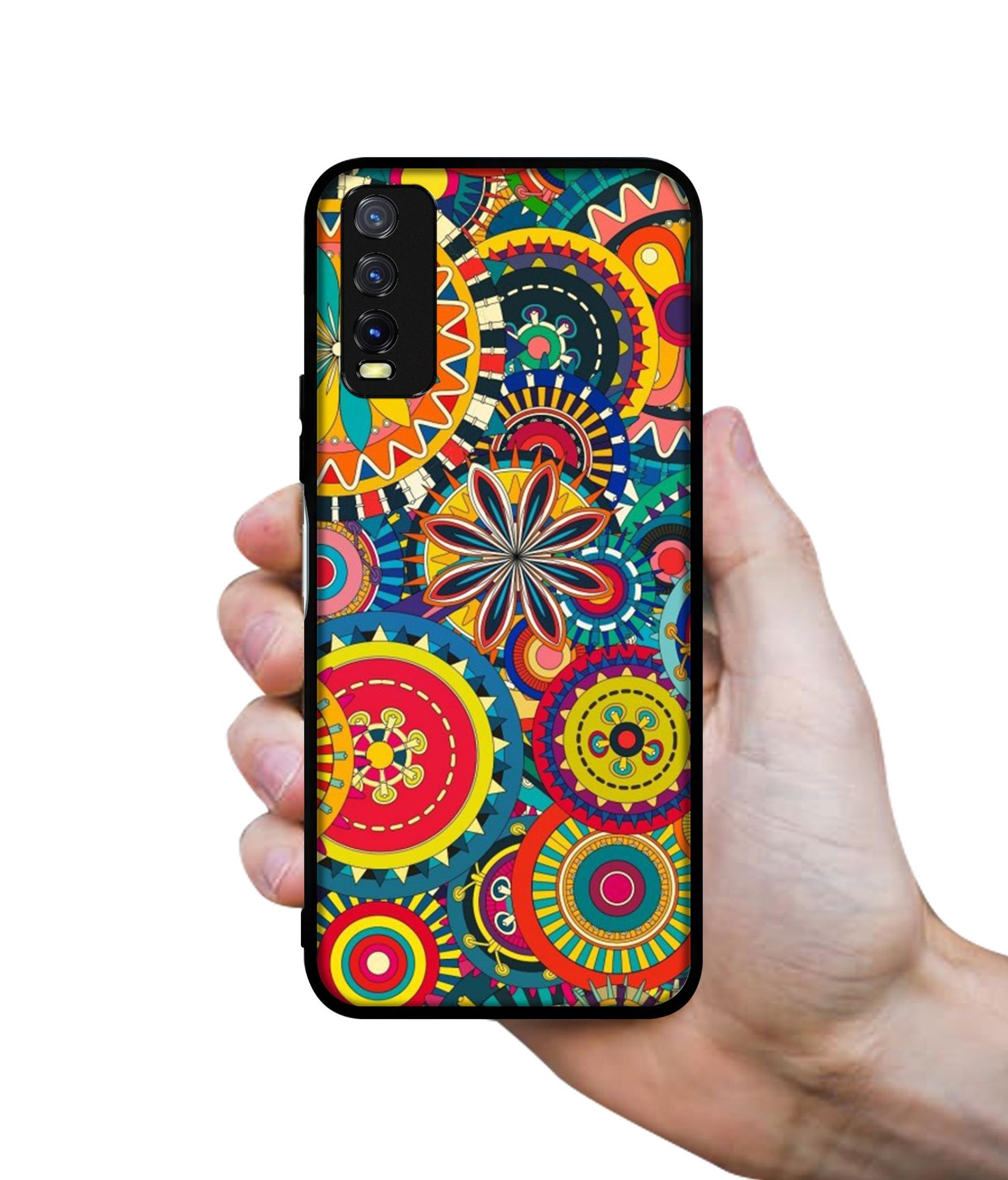 Ring Pattern Print Design Designer 2D Printed Back Case Cover for Vivo Y20 4G / Y20A / Y20S / Y20G / Y20i / Y20T