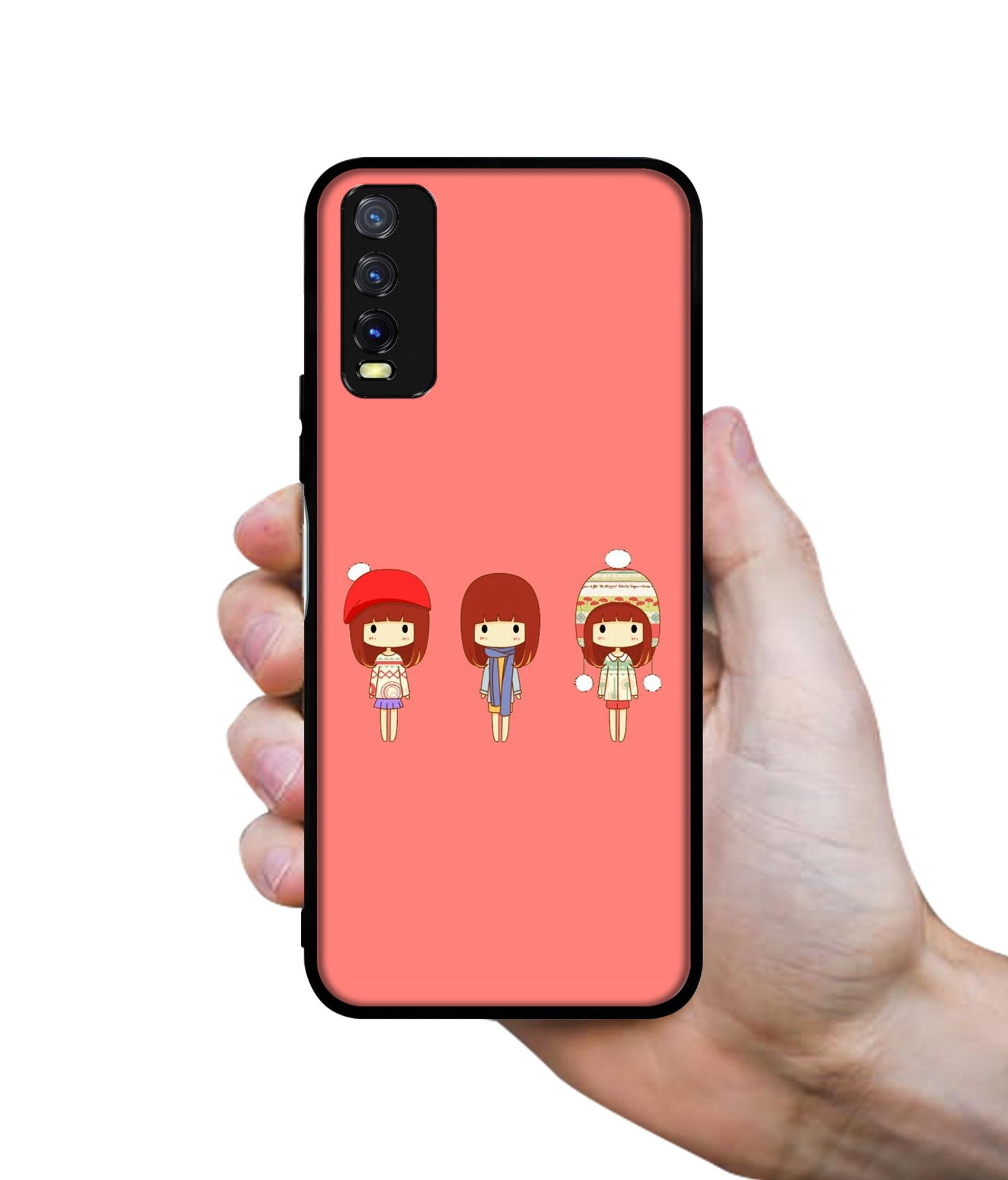Cute Girls Design Designer 2D Printed Back Case Cover for Vivo Y20 4G / Y20A / Y20S / Y20G / Y20i / Y20T