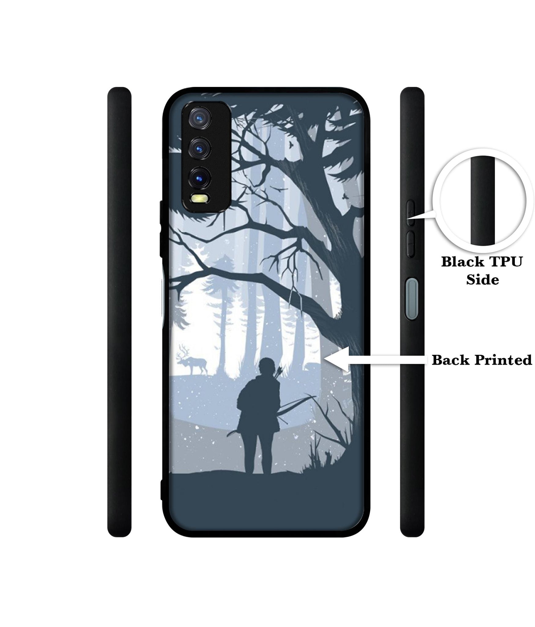 Hunter Design Designer 2D Printed Back Case Cover for Vivo Y20 4G / Y20A / Y20S / Y20G / Y20i / Y20T