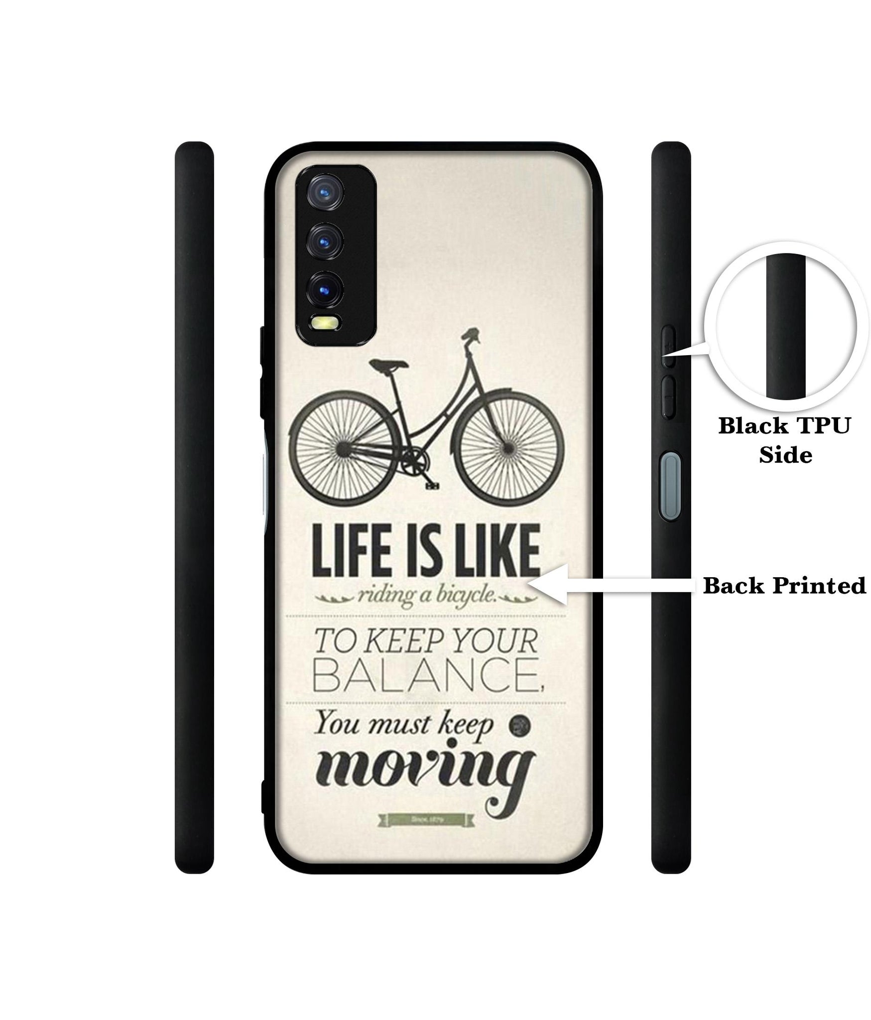 Life is Like Moving Design Designer 2D Printed Back Case Cover for Vivo Y20 4G / Y20A / Y20S / Y20G / Y20i / Y20T