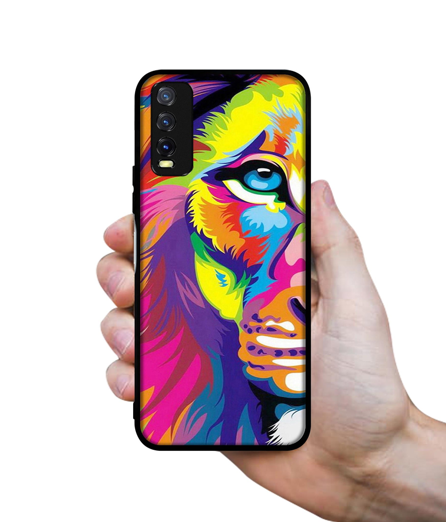 Lion Design Designer 2D Printed Back Case Cover for Vivo Y20 4G / Y20A / Y20S / Y20G / Y20i / Y20T