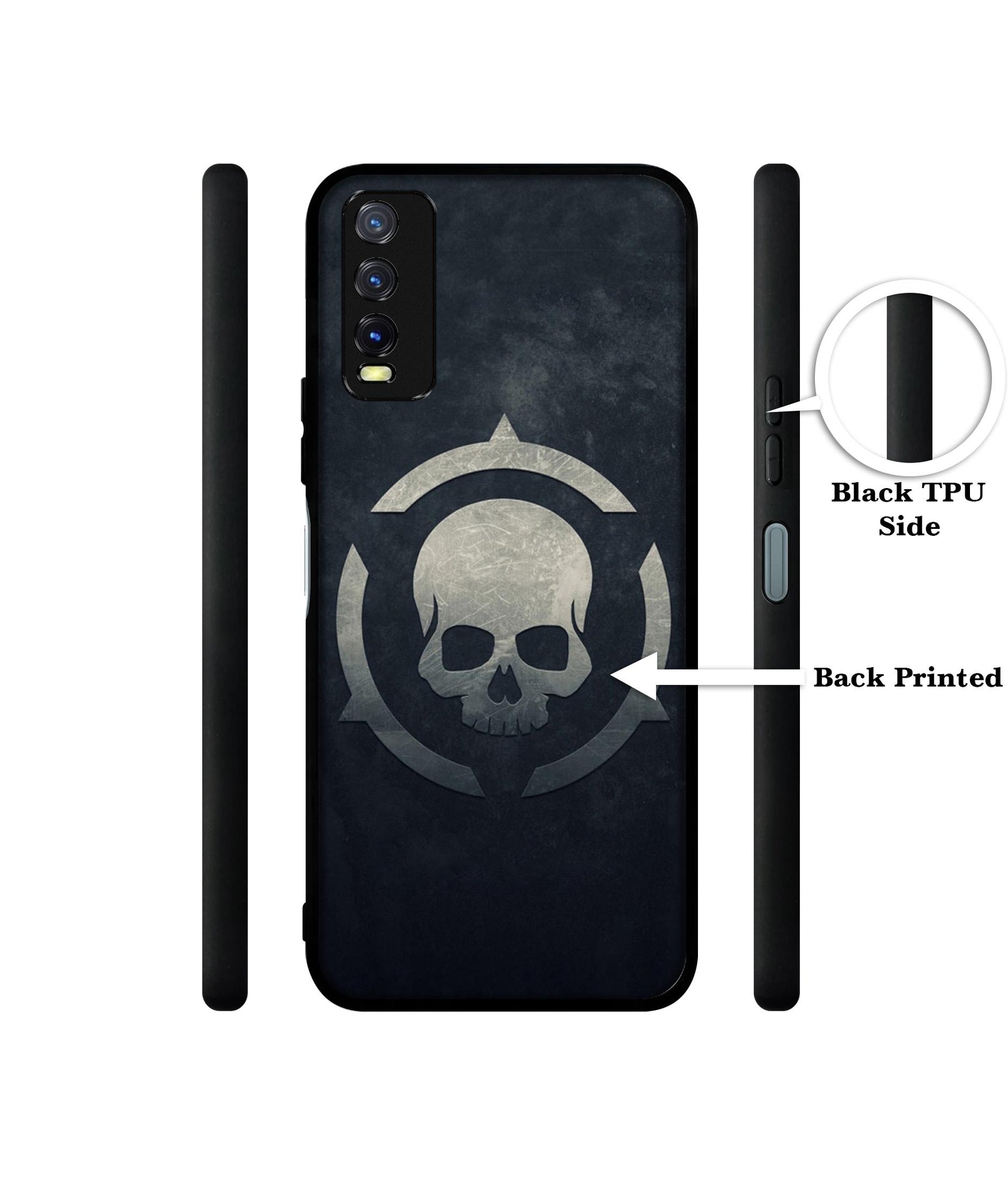 Skull Pattern Print Design Designer 2D Printed Back Case Cover for Vivo Y20 4G / Y20A / Y20S / Y20G / Y20i / Y20T