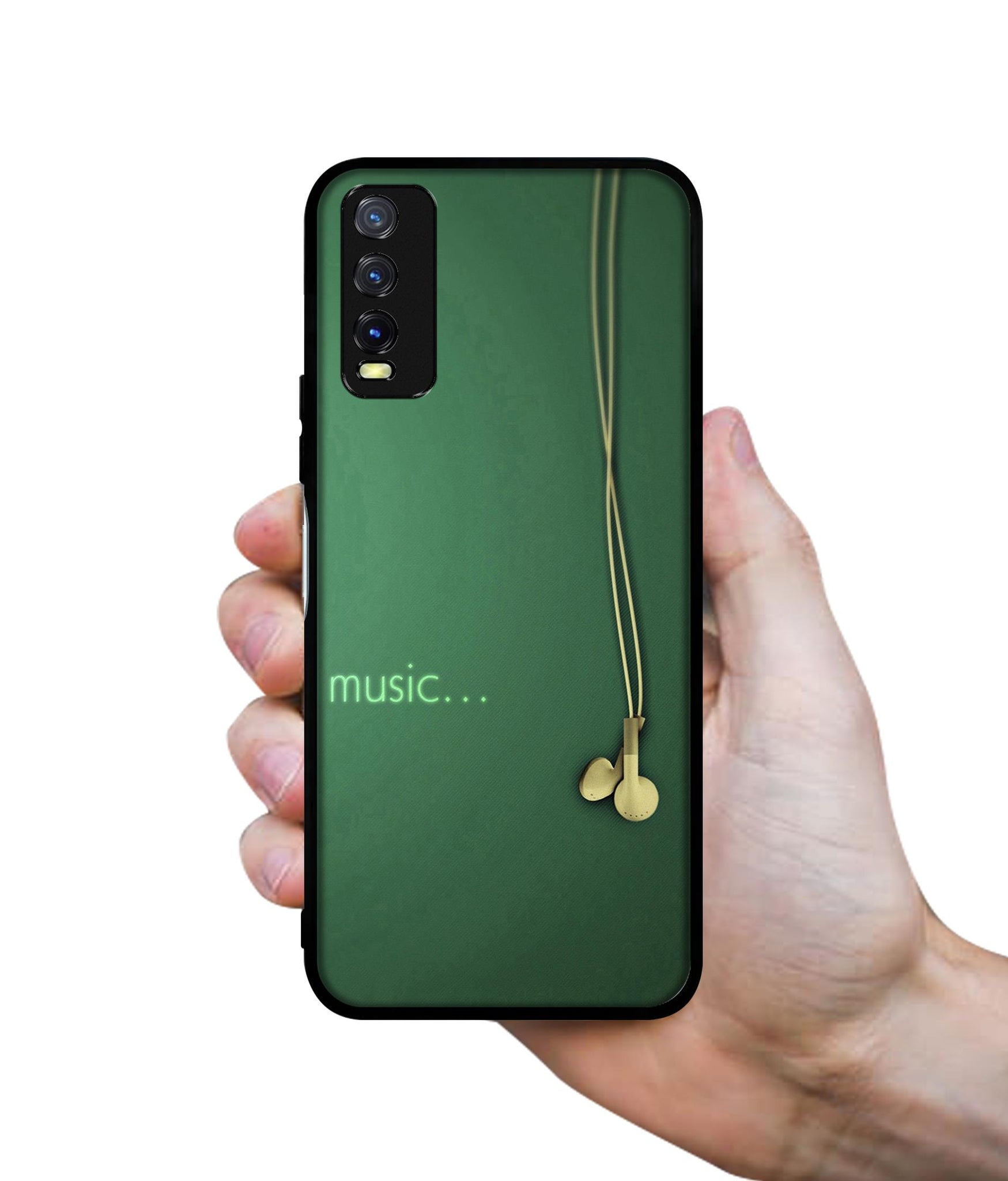 Headphone Music Design Designer 2D Printed Back Case Cover for Vivo Y20 4G / Y20A / Y20S / Y20G / Y20i / Y20T