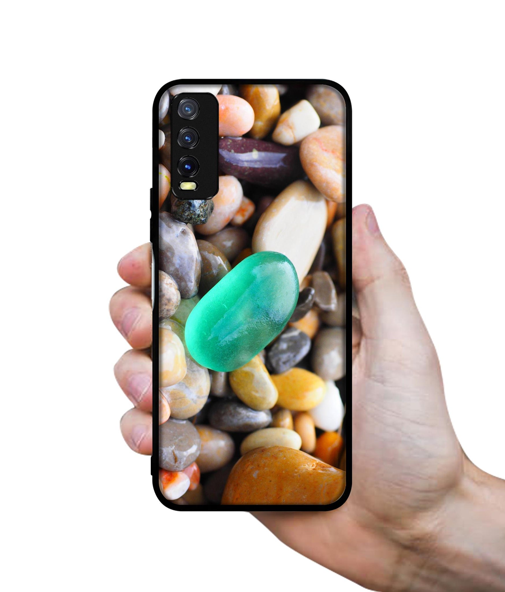 Sea Stones Design Designer 2D Printed Back Case Cover for Vivo Y20 4G / Y20A / Y20S / Y20G / Y20i / Y20T