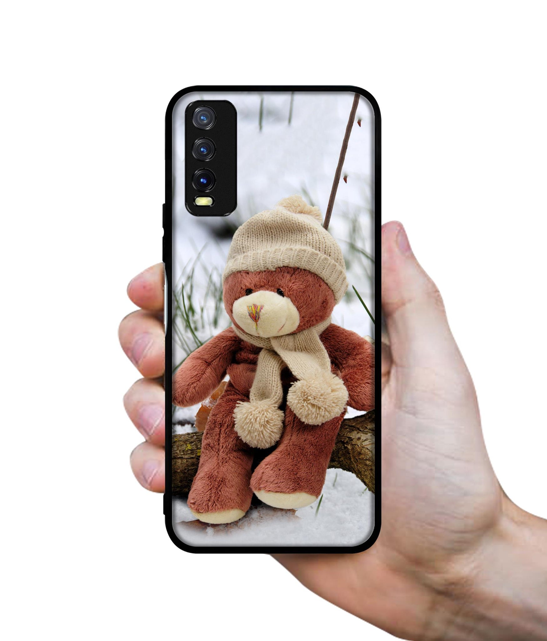 Woolen Bear Design Designer 2D Printed Back Case Cover for Vivo Y20 4G / Y20A / Y20S / Y20G / Y20i / Y20T