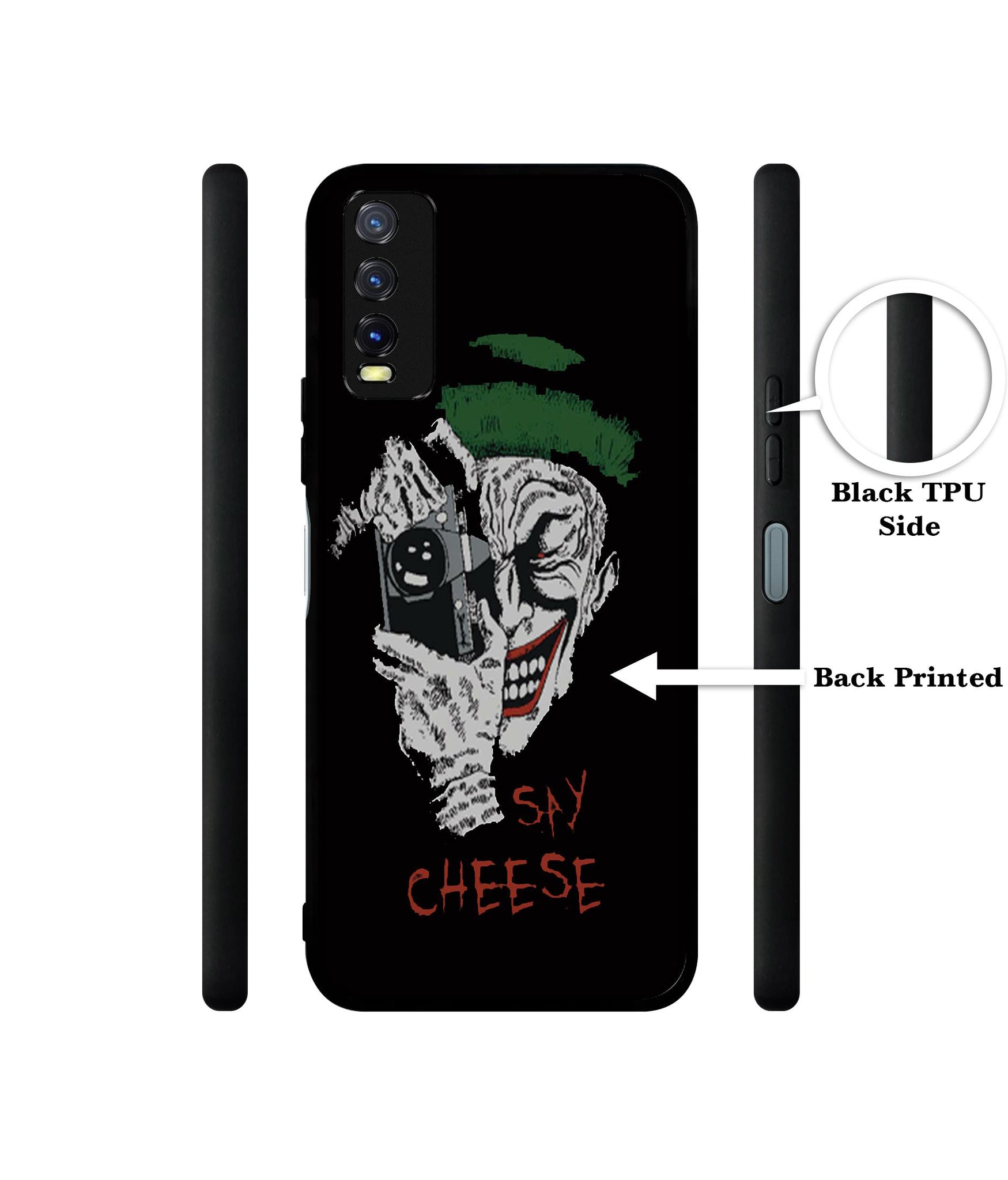 Joker Say Cheese Design Designer 2D Printed Back Case Cover for Vivo Y20 4G / Y20A / Y20S / Y20G / Y20i / Y20T