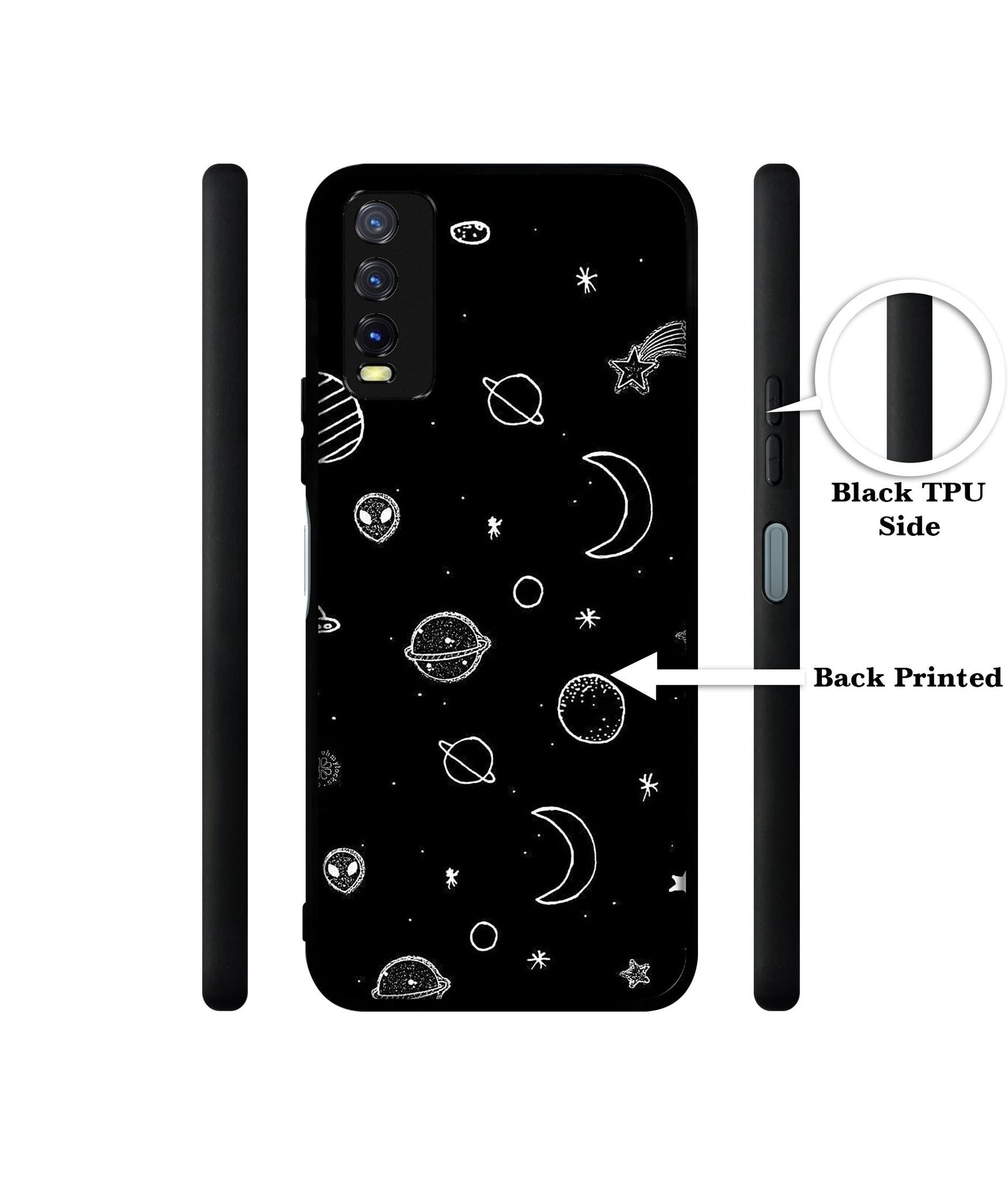 Space Stars Universe Design Designer 2D Printed Back Case Cover for Vivo Y20 4G / Y20A / Y20S / Y20G / Y20i / Y20T