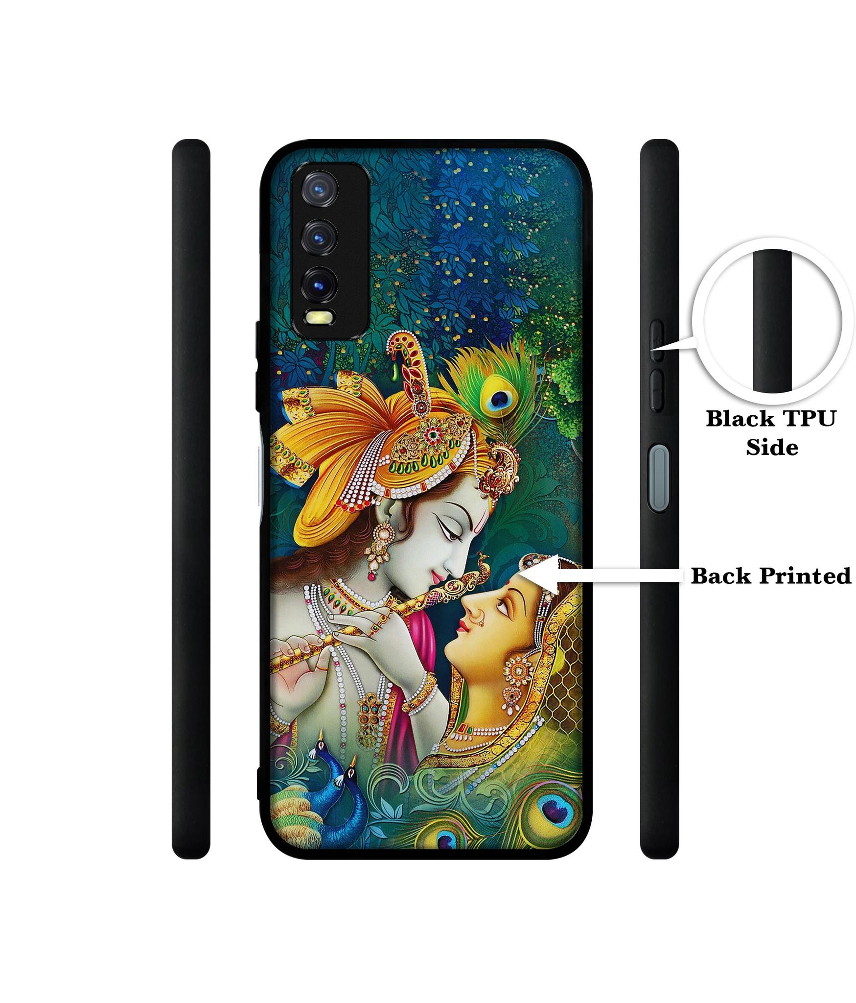 Radha Kishan Love Design Designer 2D Printed Back Case Cover for Vivo Y20 4G / Y20A / Y20S / Y20G / Y20i / Y20T