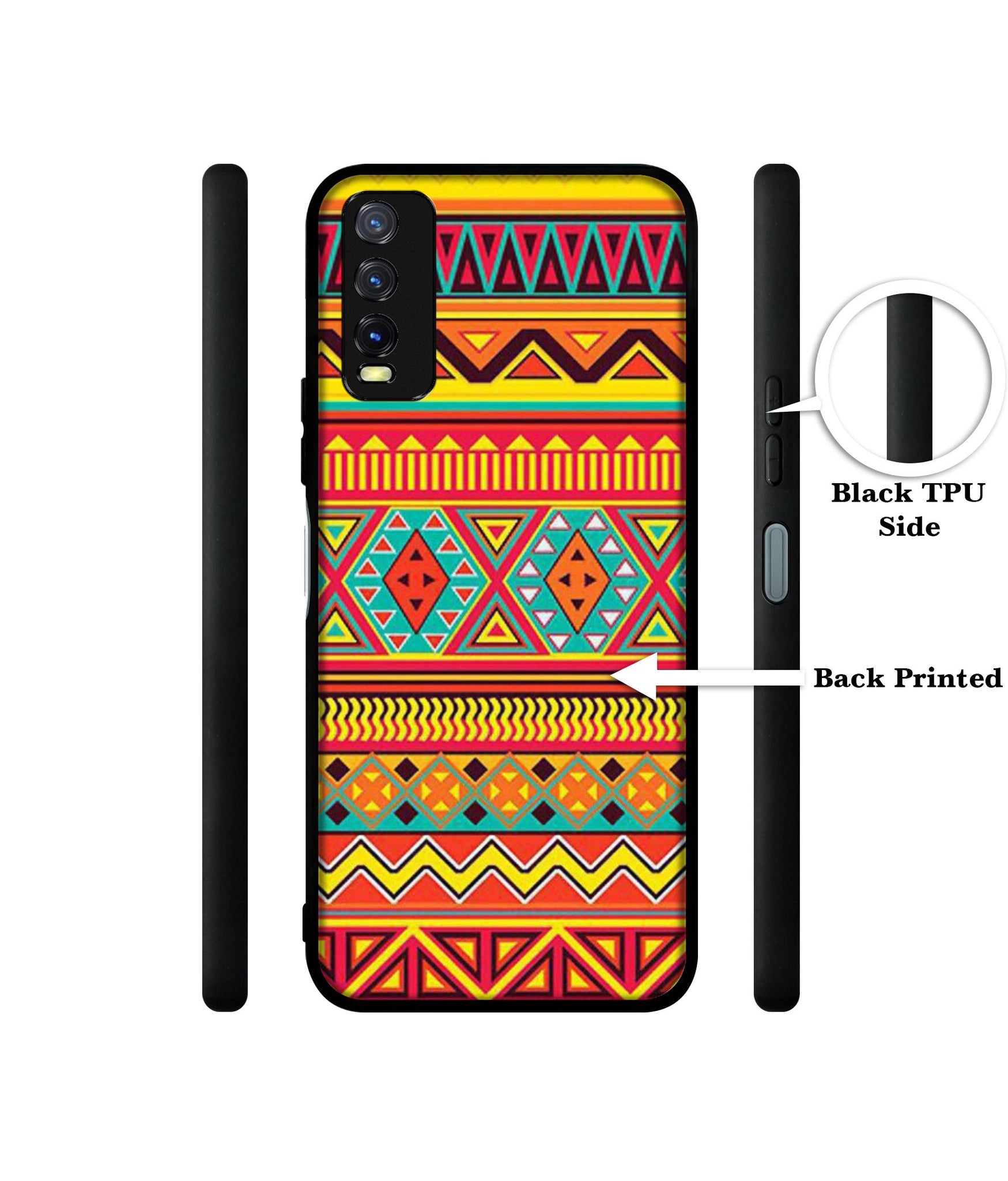 Artistic Rangoli Design Designer 2D Printed Back Case Cover for Vivo Y20 4G / Y20A / Y20S / Y20G / Y20i / Y20T