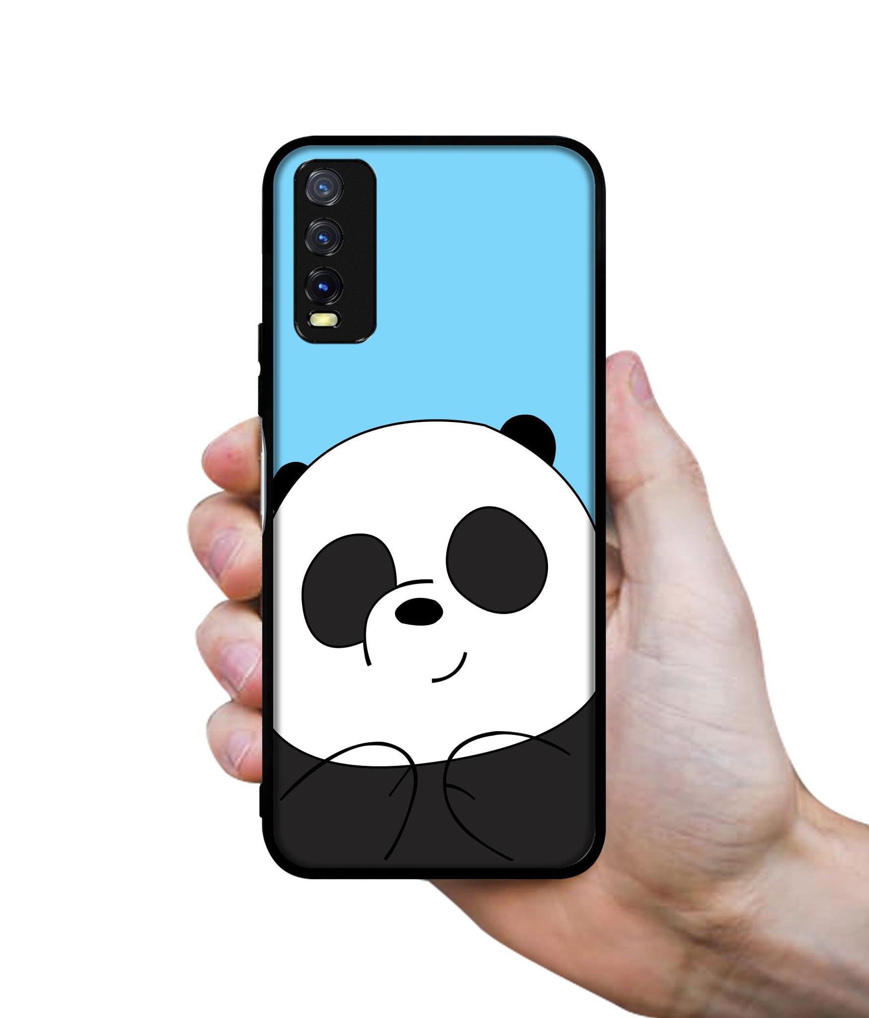 Cute Panda Design Designer 2D Printed Back Case Cover for Vivo Y20 4G / Y20A / Y20S / Y20G / Y20i / Y20T