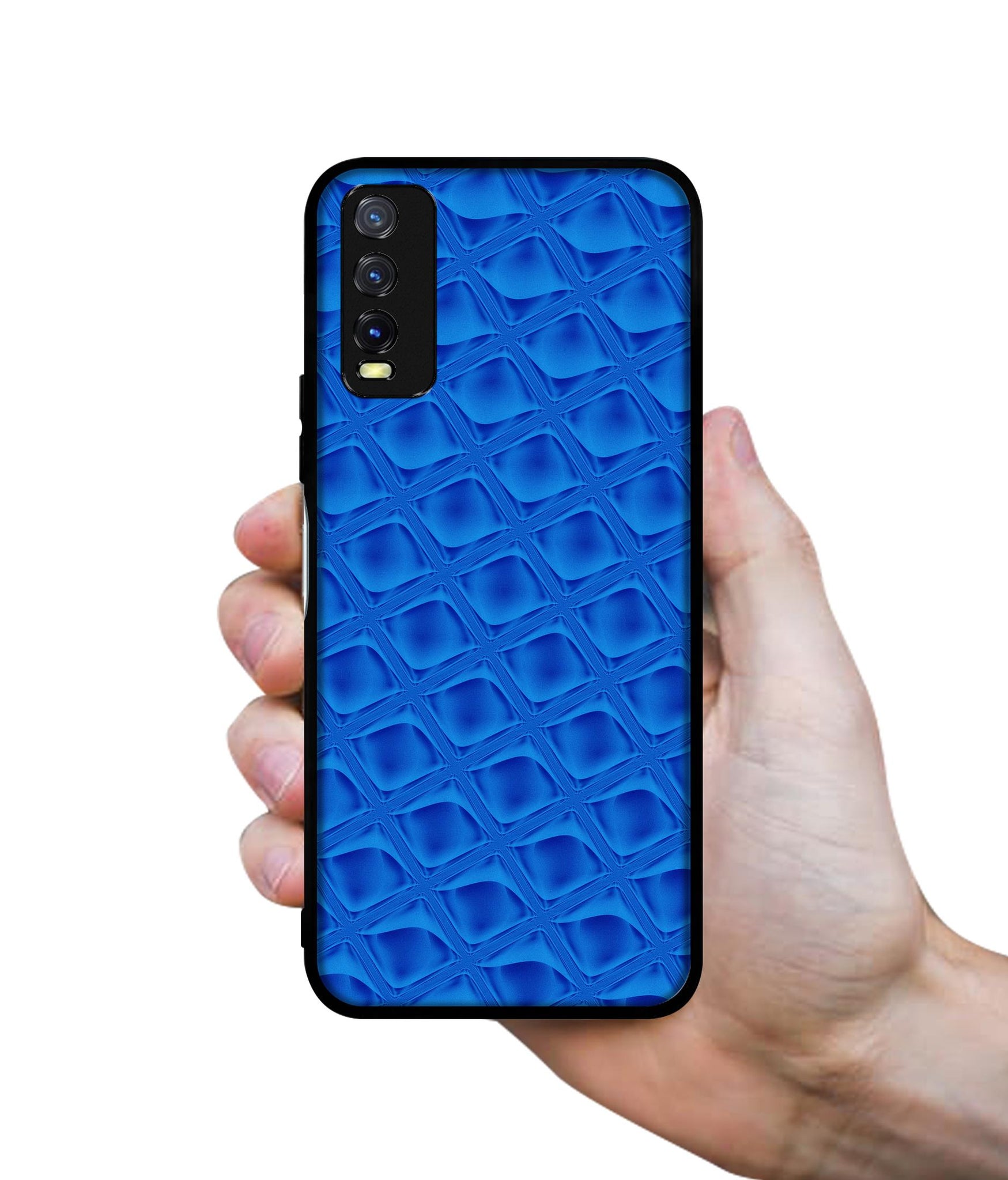 Blue Diamond Design Designer 2D Printed Back Case Cover for Vivo Y20 4G / Y20A / Y20S / Y20G / Y20i / Y20T