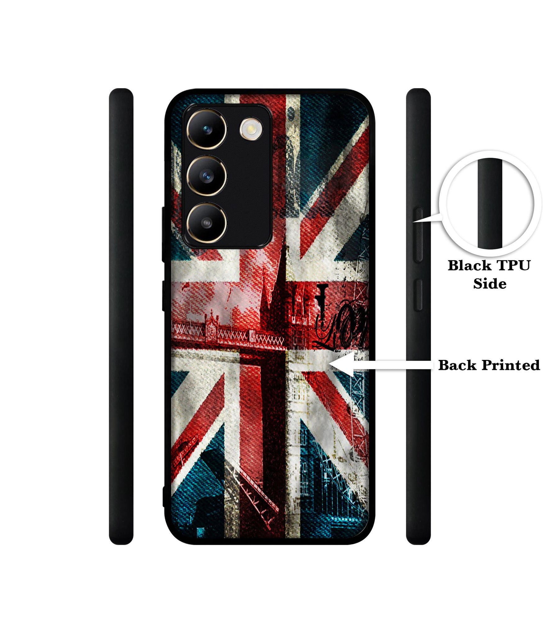 London Flag wallpaper Design Designer 2D Printed Back Case Cover for Vivo Y200e 5G / T3 5G