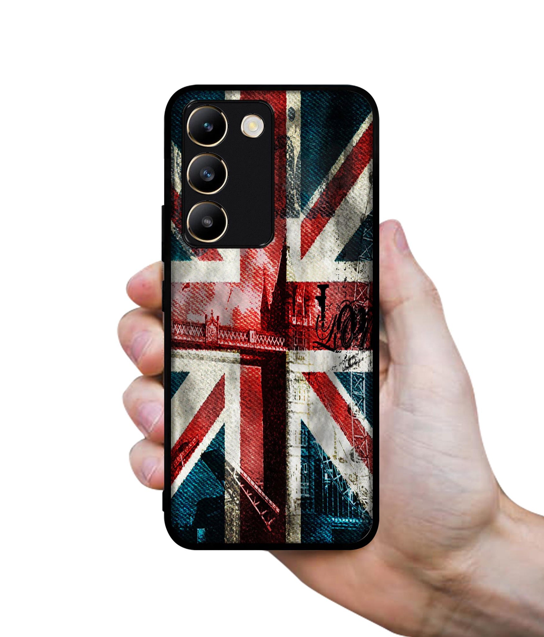 London Flag wallpaper Design Designer 2D Printed Back Case Cover for Vivo Y200e 5G / T3 5G