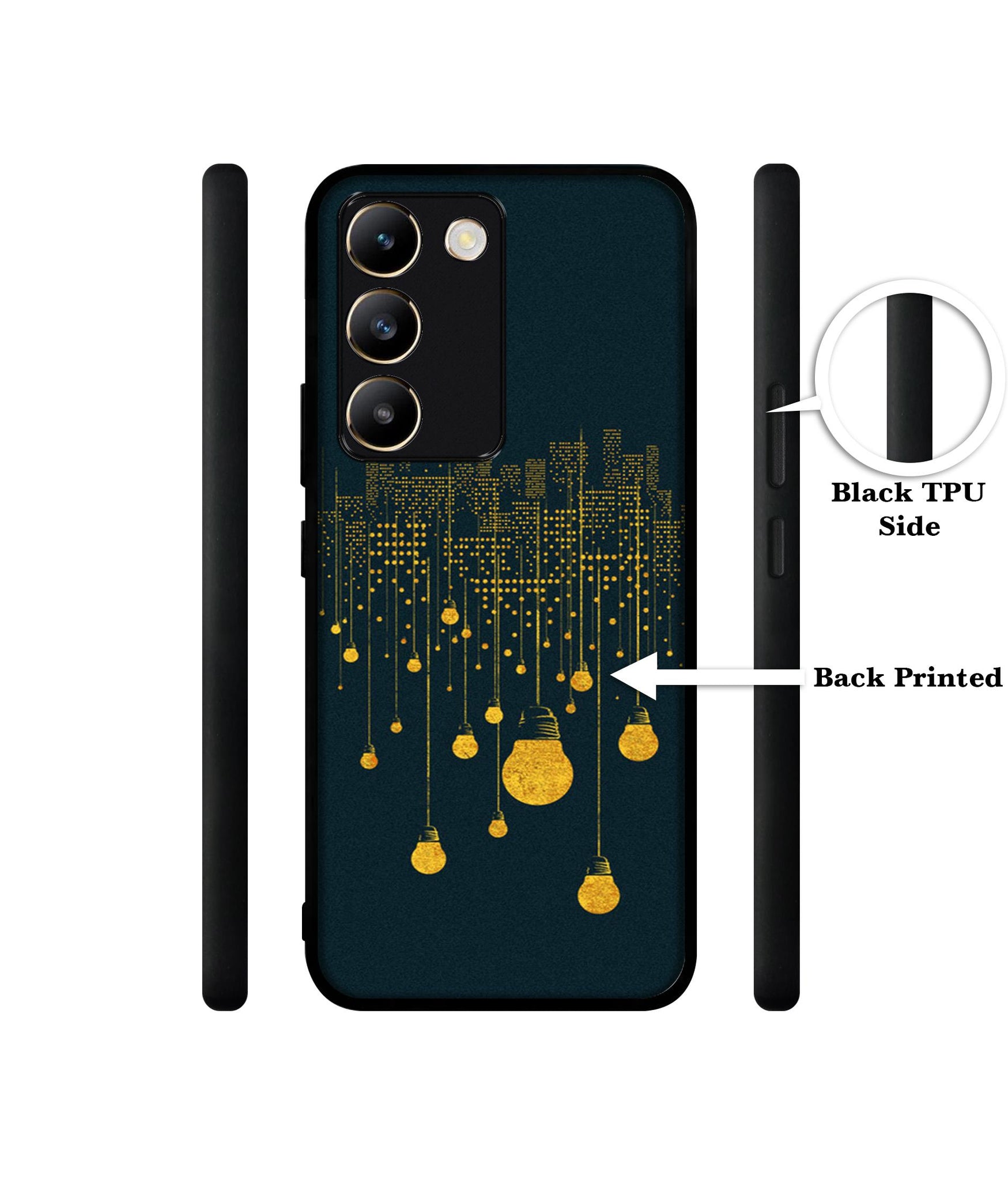 City Light Pattern Design Designer 2D Printed Back Case Cover for Vivo Y200e 5G / T3 5G
