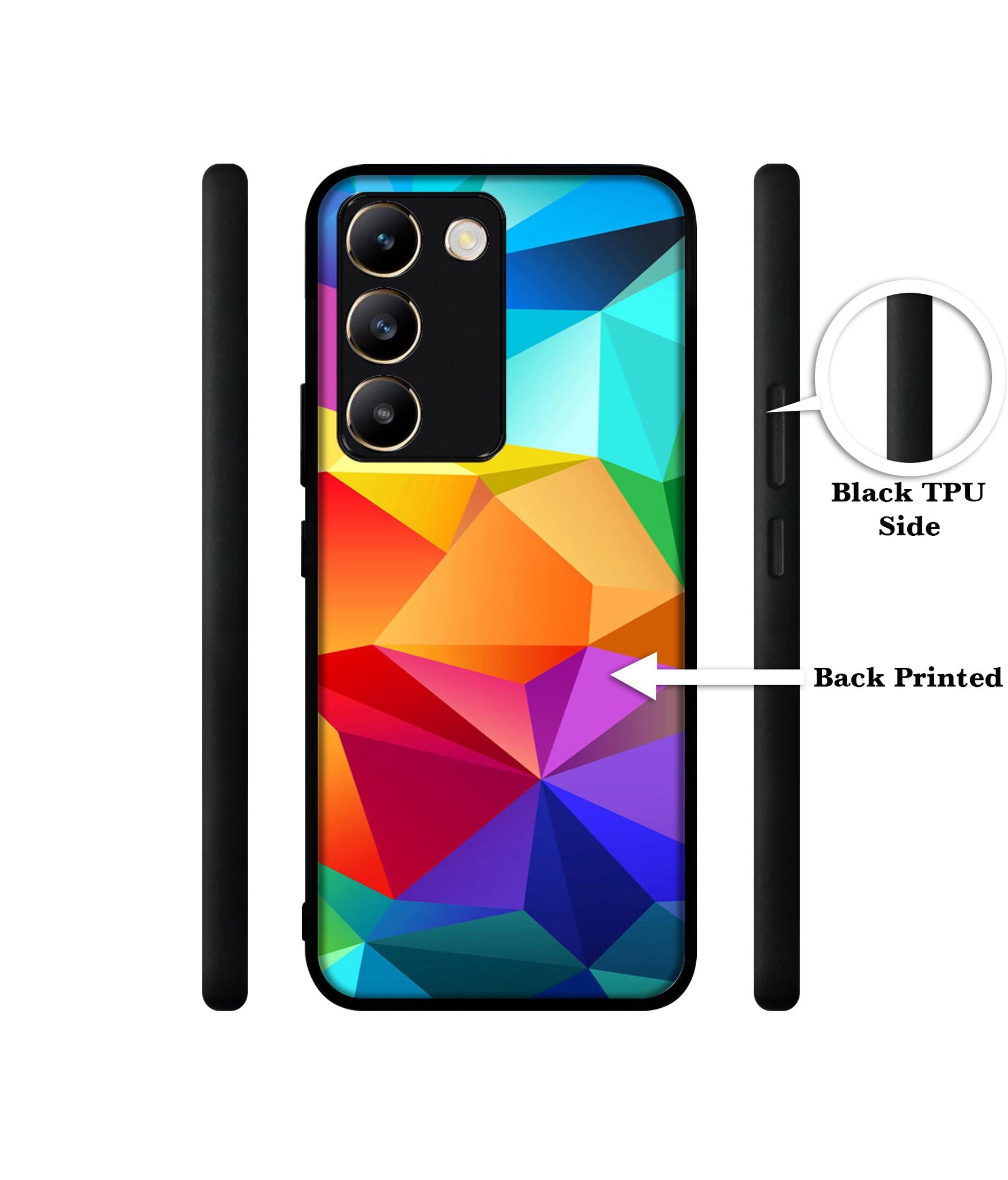 Colorful Pattern Design Designer 2D Printed Back Case Cover for Vivo Y200e 5G / T3 5G