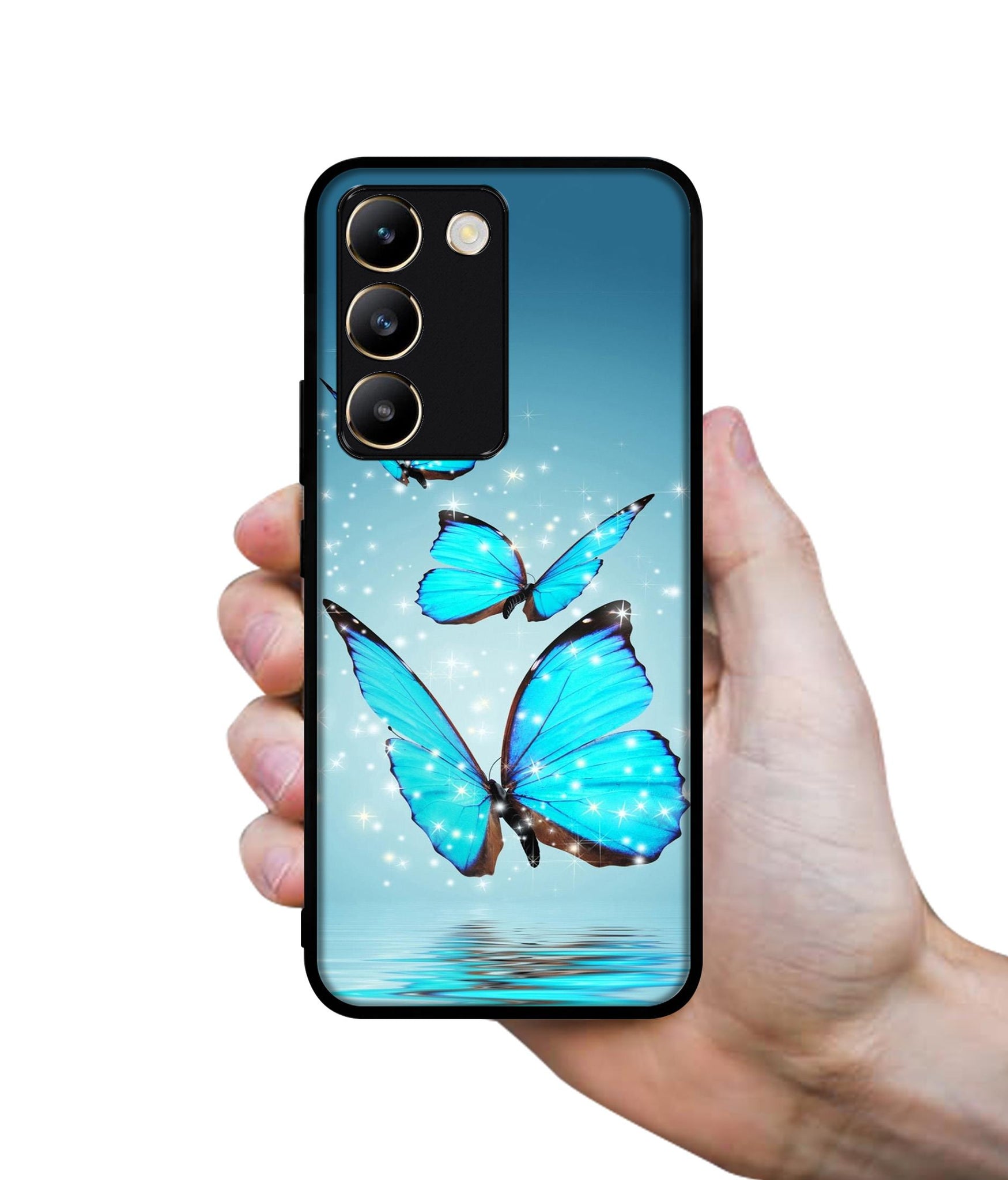 Flying Butterflies Design Designer 2D Printed Back Case Cover for Vivo Y200e 5G / T3 5G
