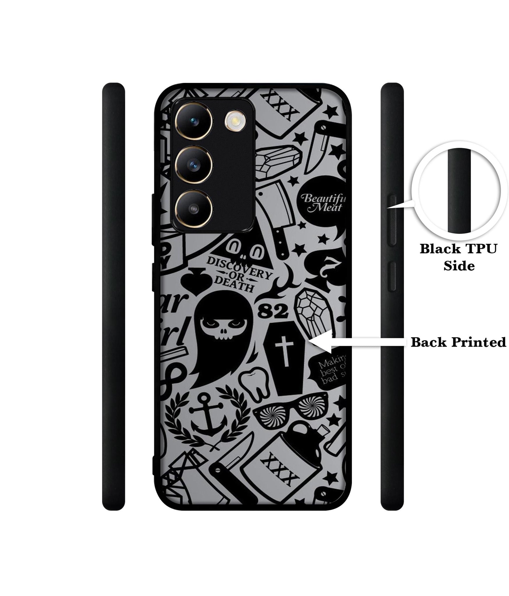 Discover Or Death Design Designer 2D Printed Back Case Cover for Vivo Y200e 5G / T3 5G