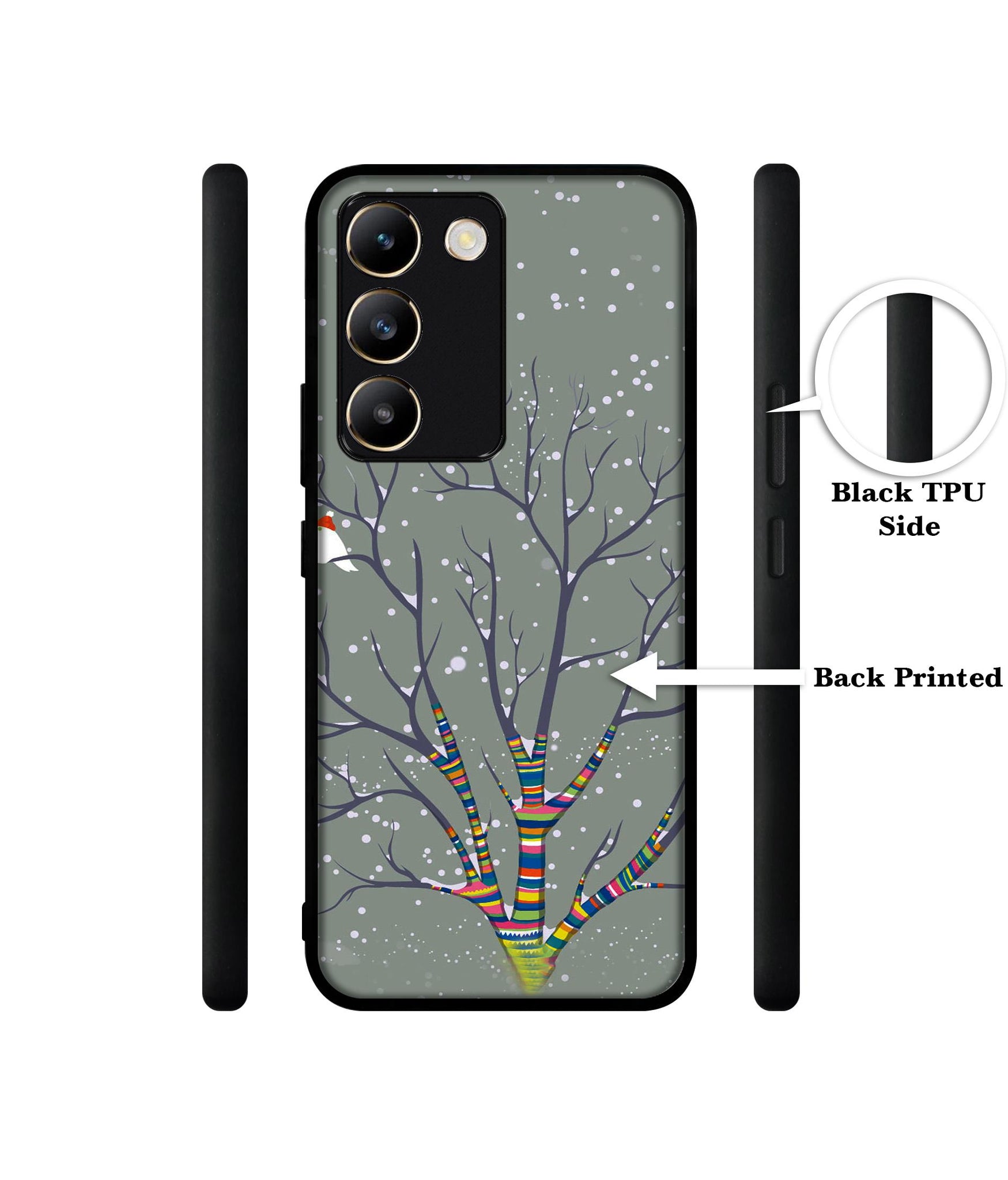 Winter Pattern Print Design Designer 2D Printed Back Case Cover for Vivo Y200e 5G / T3 5G