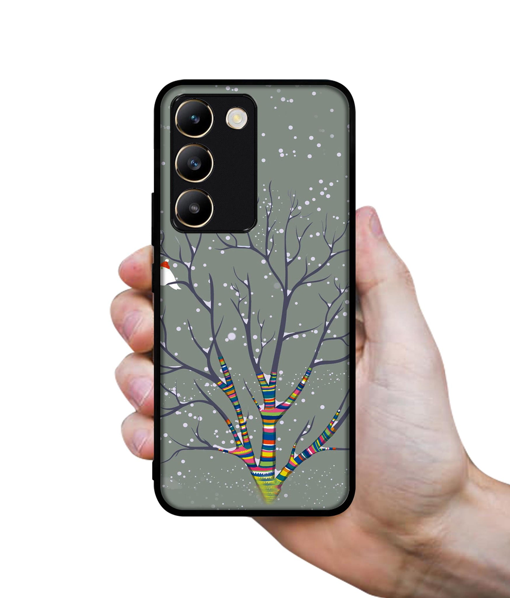 Winter Pattern Print Design Designer 2D Printed Back Case Cover for Vivo Y200e 5G / T3 5G