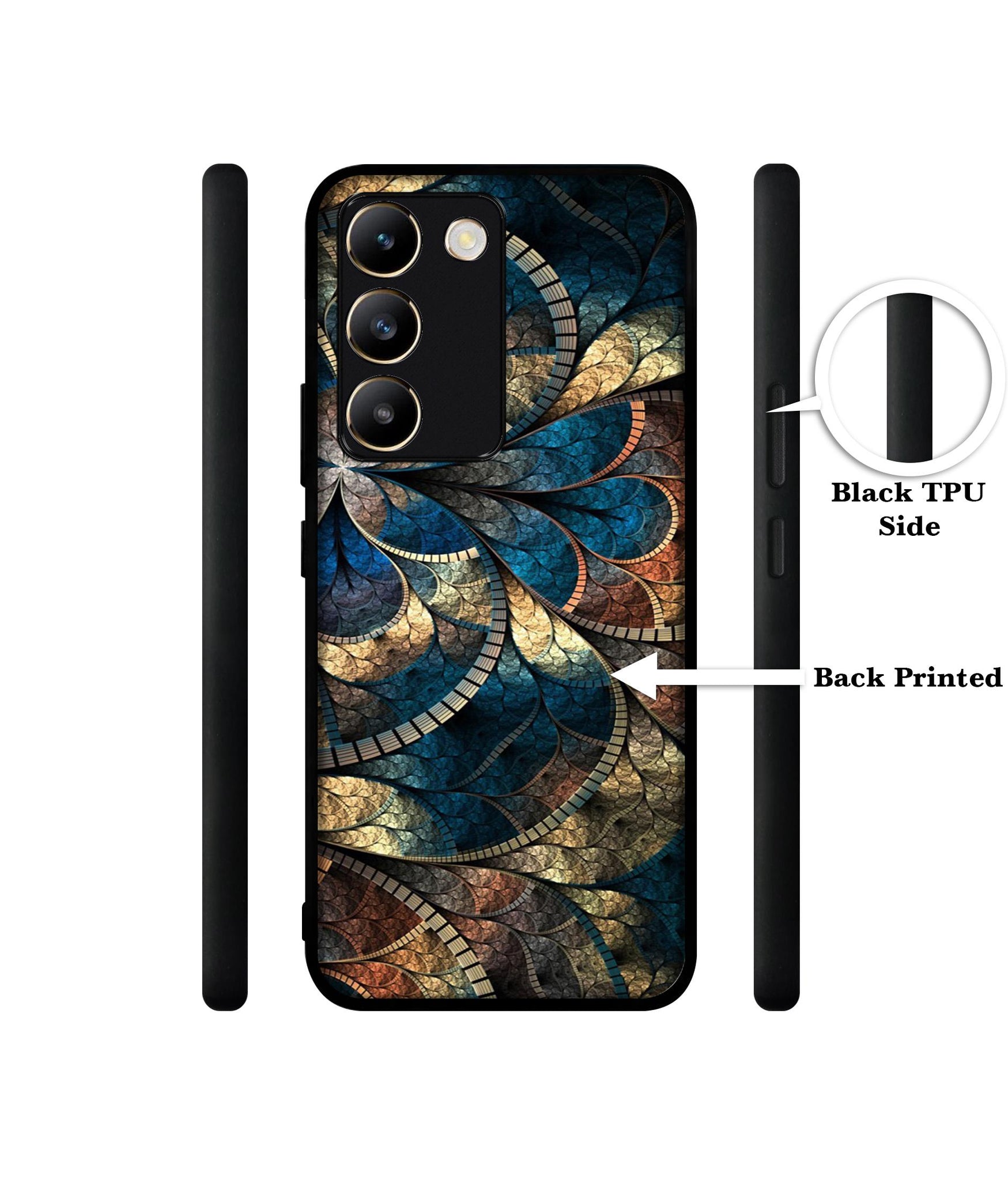 Fractional Pattern Design Designer 2D Printed Back Case Cover for Vivo Y200e 5G / T3 5G