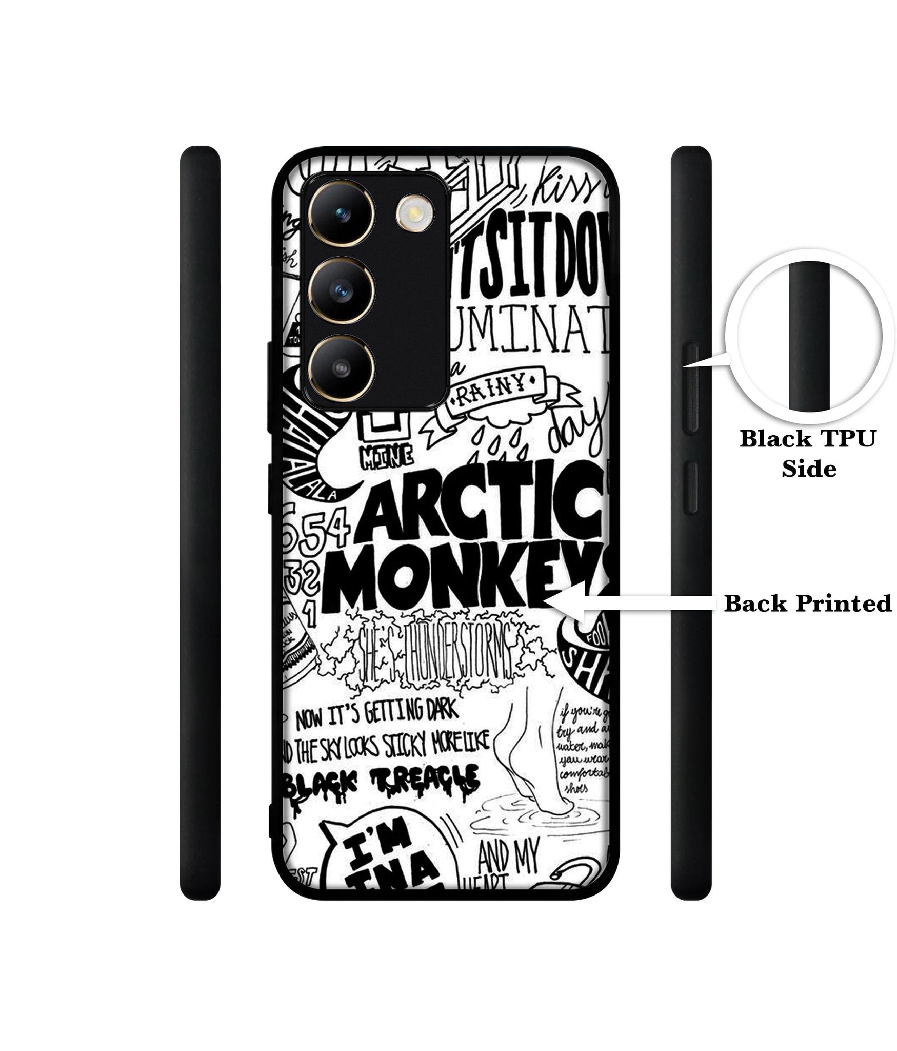 Arctic Monkeys Pattern Design Designer 2D Printed Back Case Cover for Vivo Y200e 5G / T3 5G