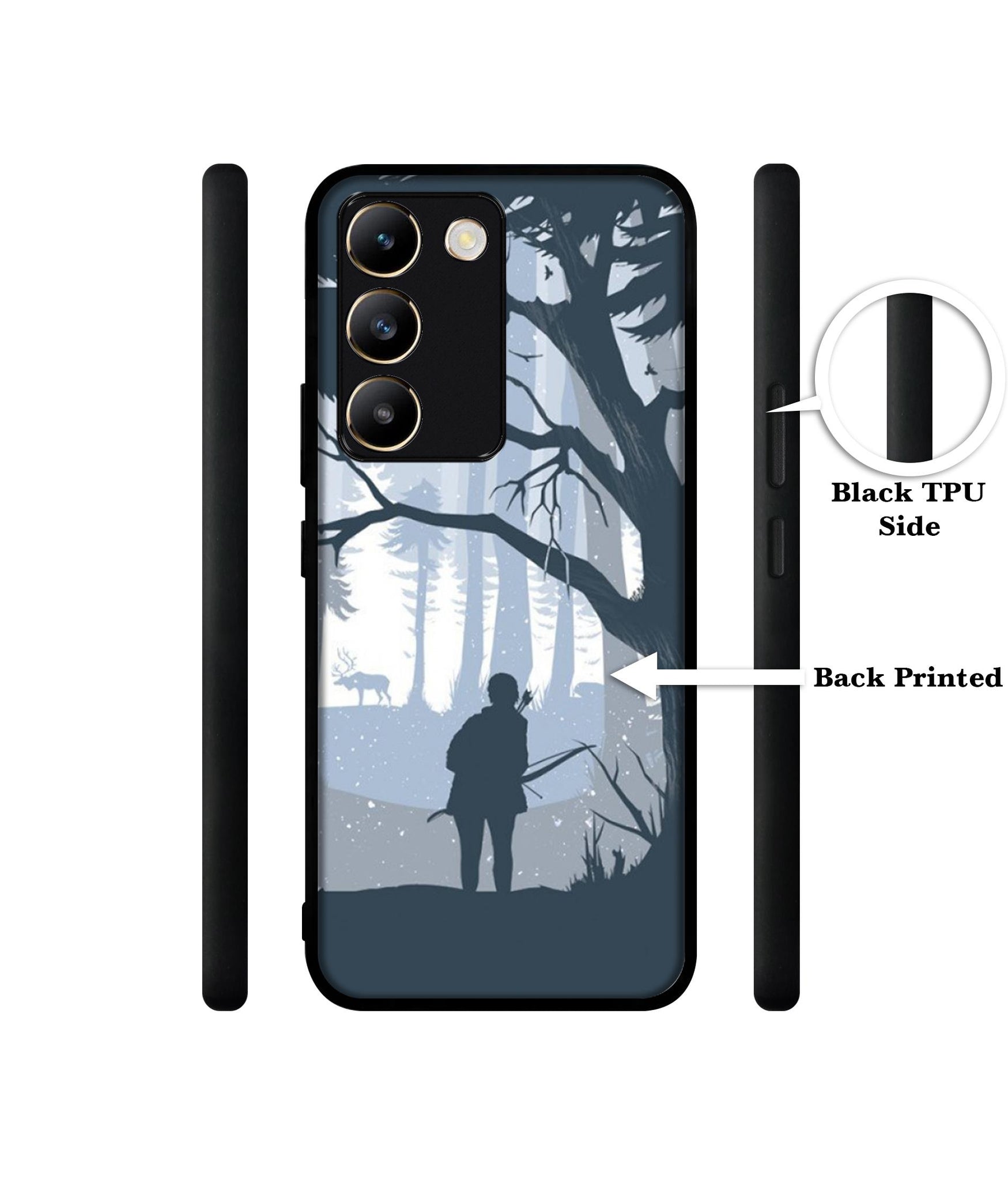 Hunter Design Designer 2D Printed Back Case Cover for Vivo Y200e 5G / T3 5G