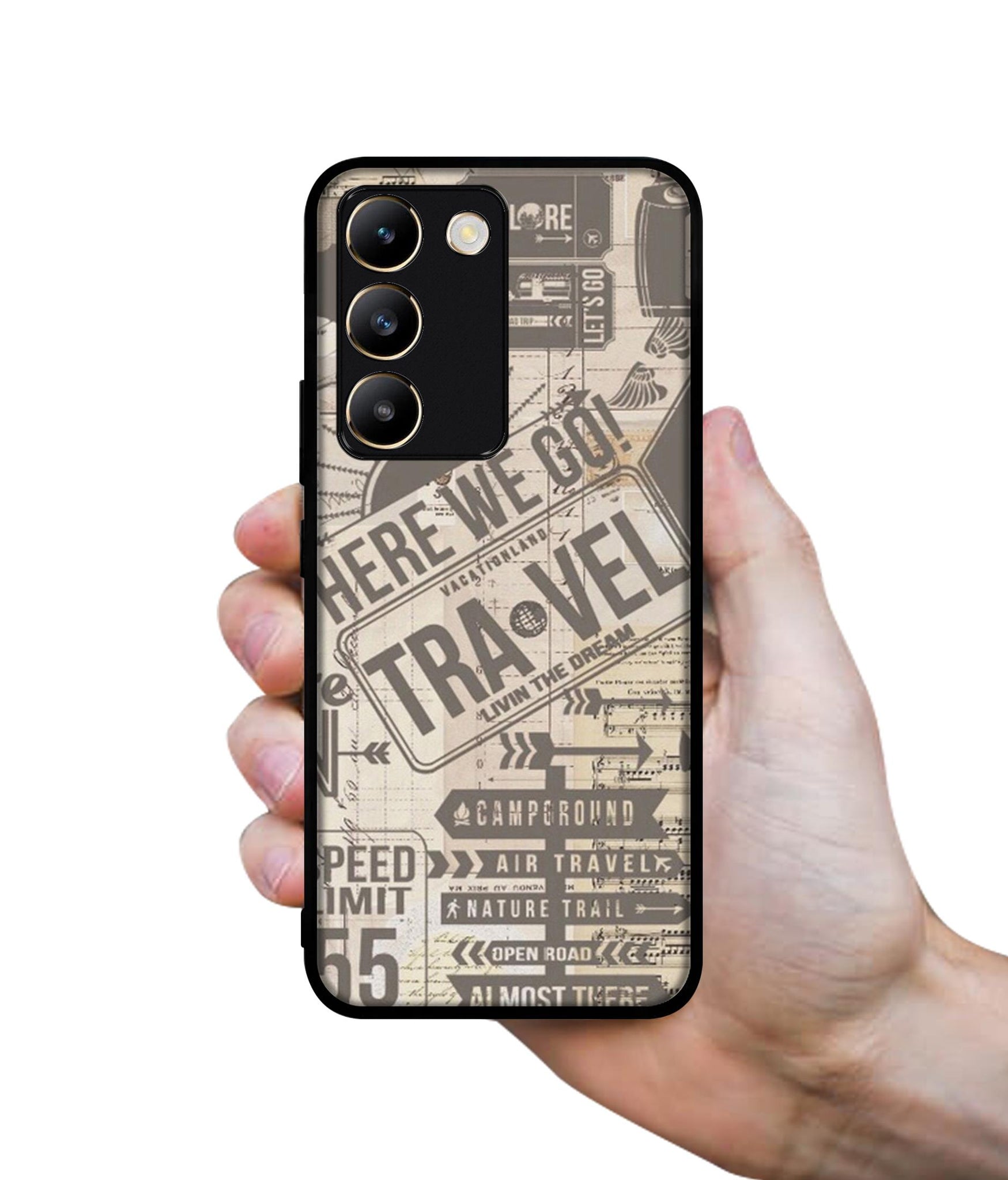 Travel Design Designer 2D Printed Back Case Cover for Vivo Y200e 5G / T3 5G