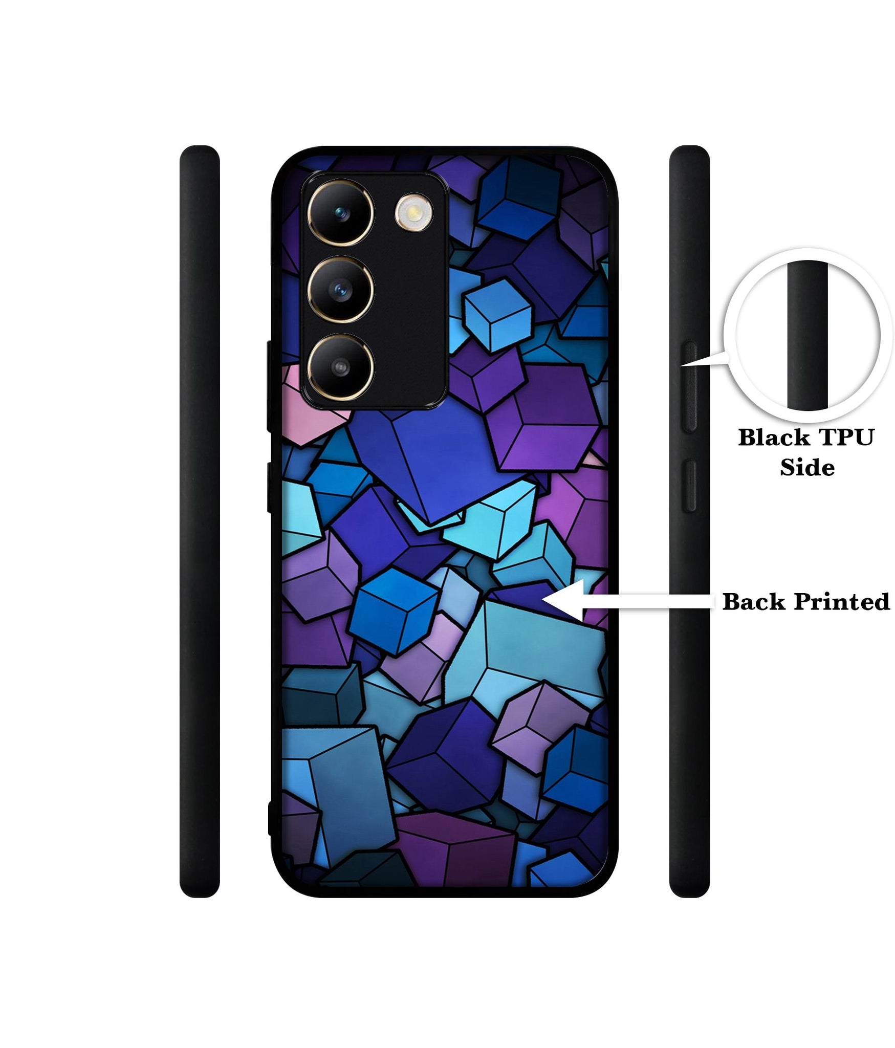 Color Box Design Designer 2D Printed Back Case Cover for Vivo Y200e 5G / T3 5G