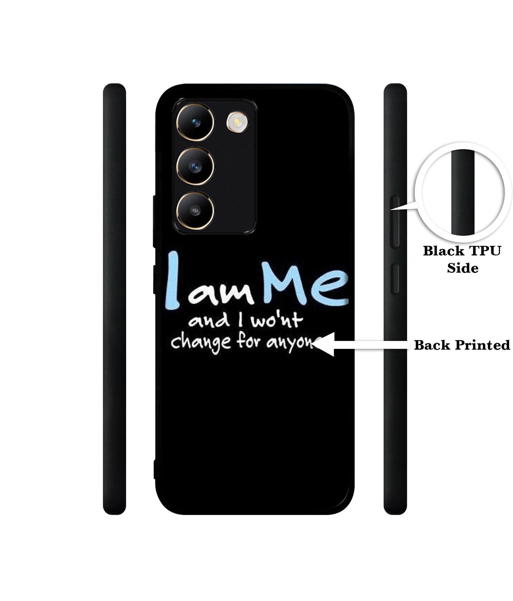 I Am Me Quotes Design Designer 2D Printed Back Case Cover for Vivo Y200e 5G / T3 5G