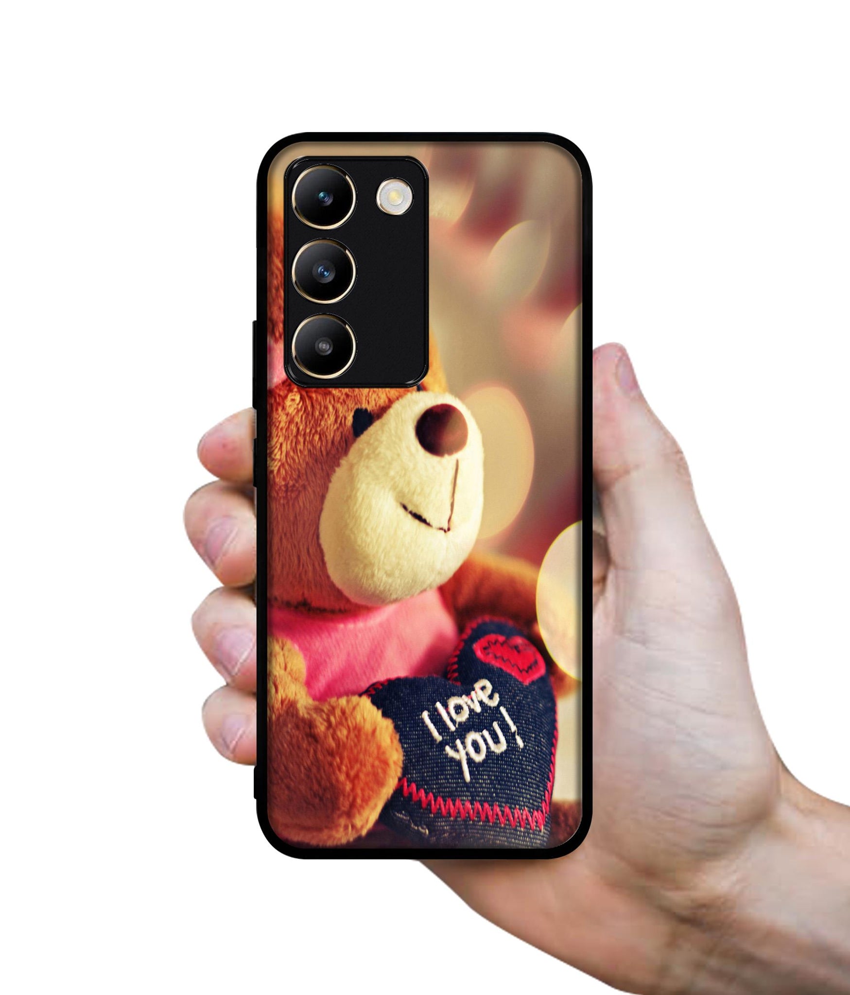 Teddy Bear Design Designer 2D Printed Back Case Cover for Vivo Y200e 5G / T3 5G