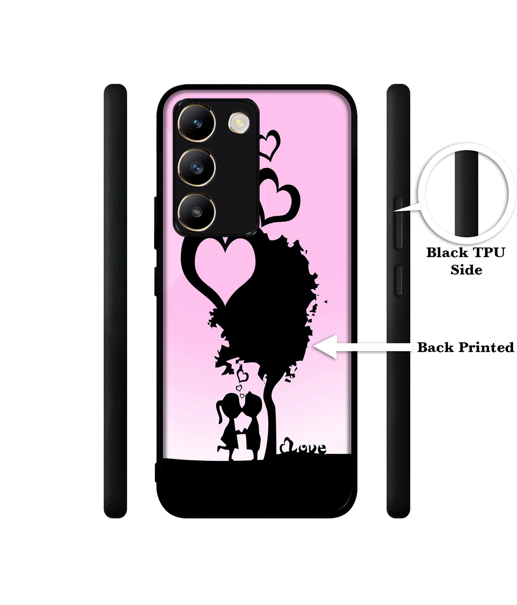Sweet Love Design Designer 2D Printed Back Case Cover for Vivo Y200e 5G / T3 5G