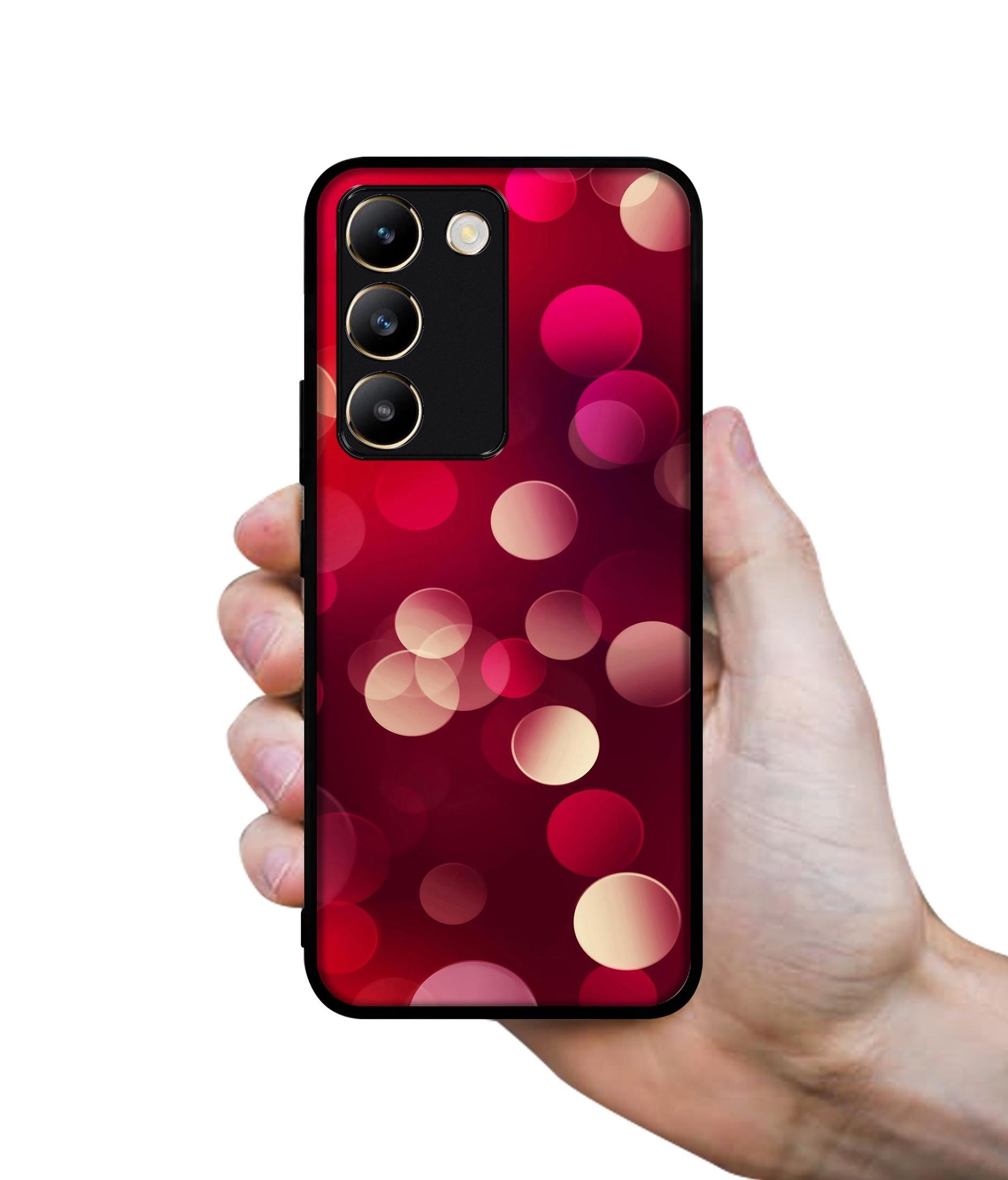 3D Circles Design Designer 2D Printed Back Case Cover for Vivo Y200e 5G / T3 5G