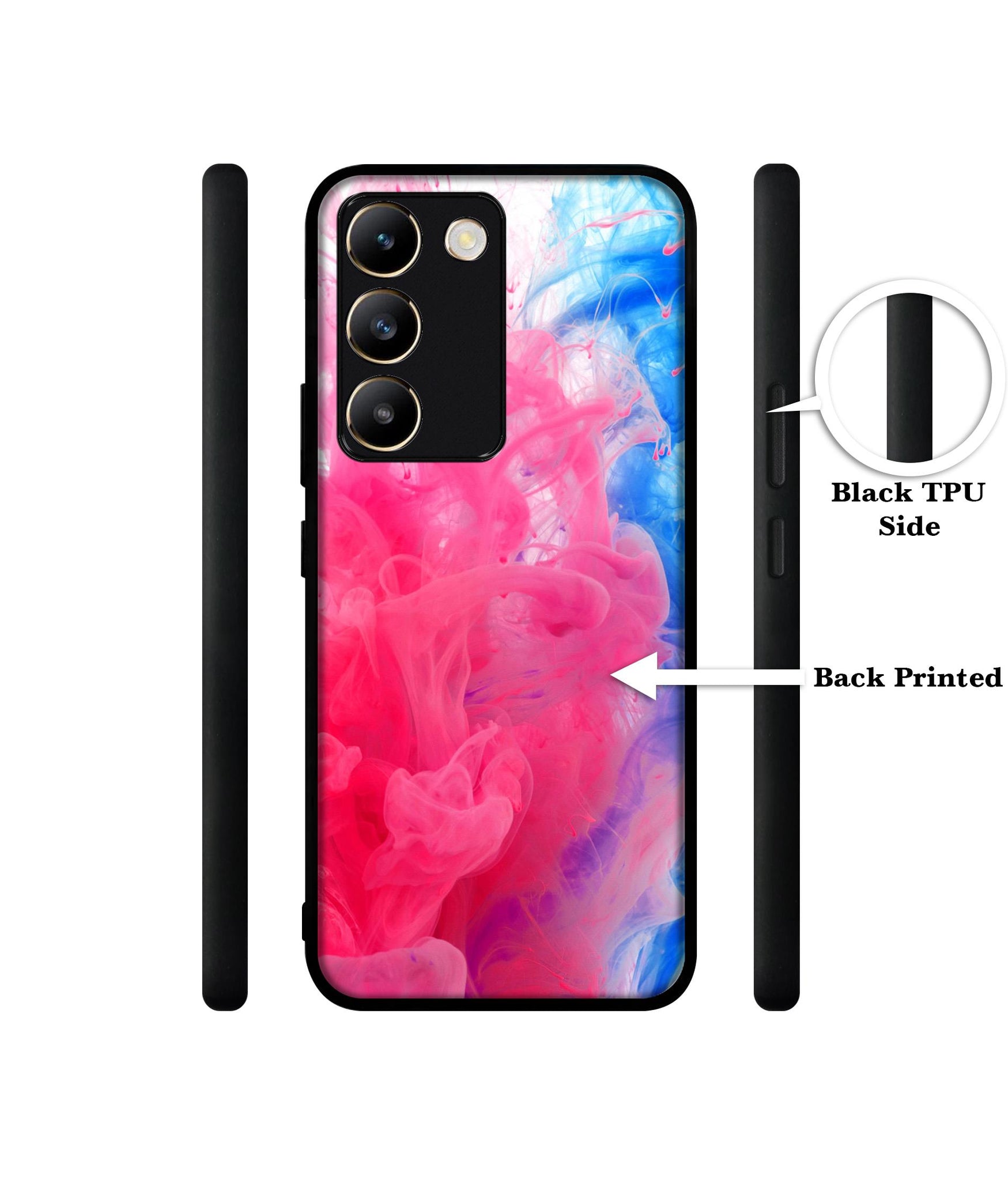 Fractal Paint Design Designer 2D Printed Back Case Cover for Vivo Y200e 5G / T3 5G