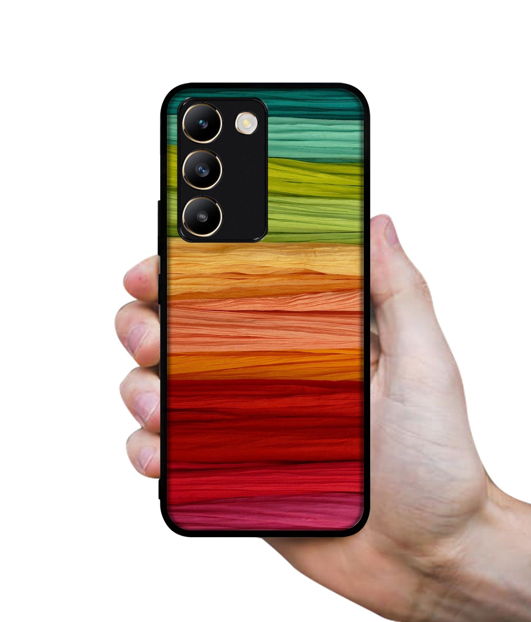 Colorful Thread Design Designer 2D Printed Back Case Cover for Vivo Y200e 5G / T3 5G