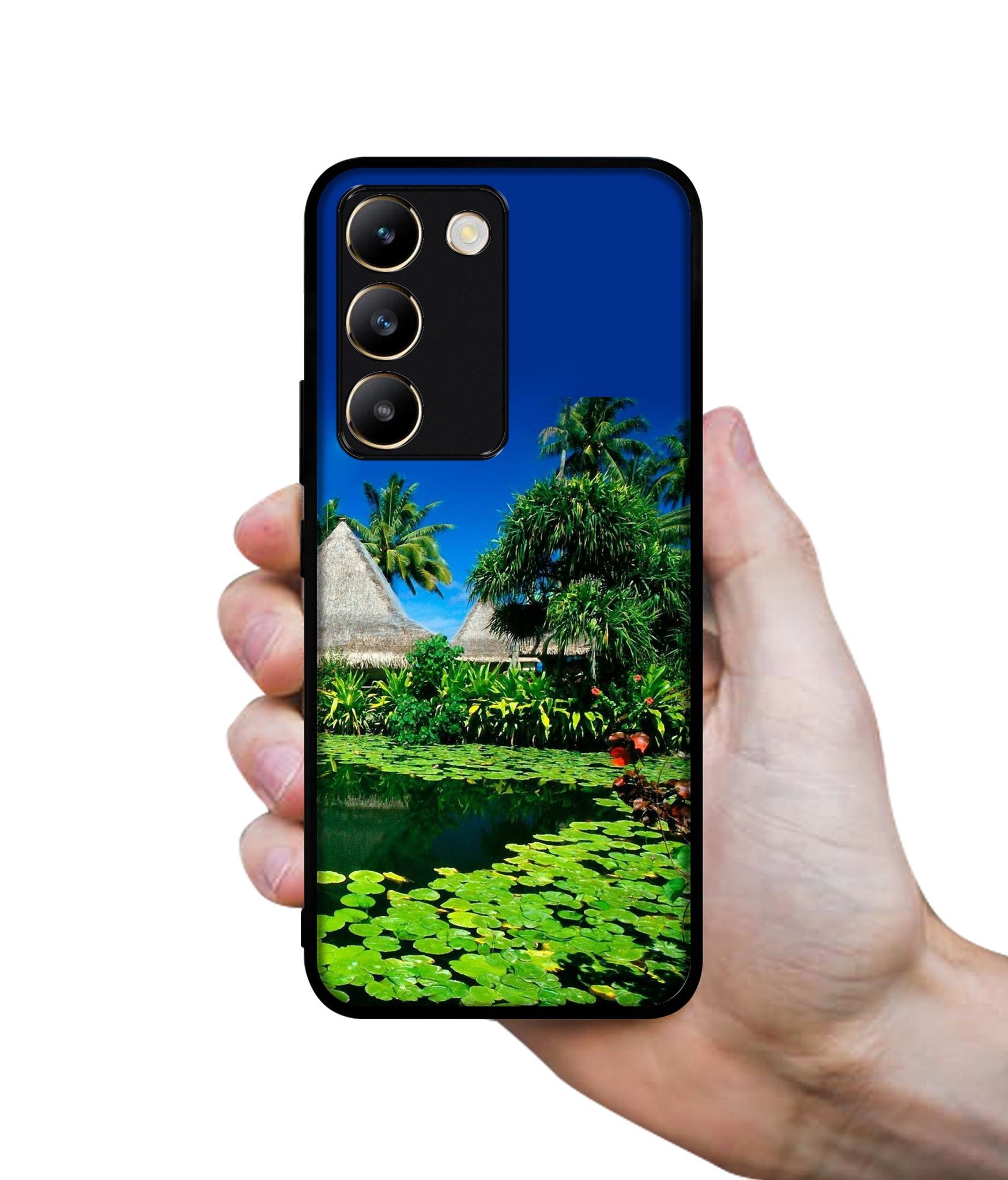 Tropics Water Design Designer 2D Printed Back Case Cover for Vivo Y200e 5G / T3 5G