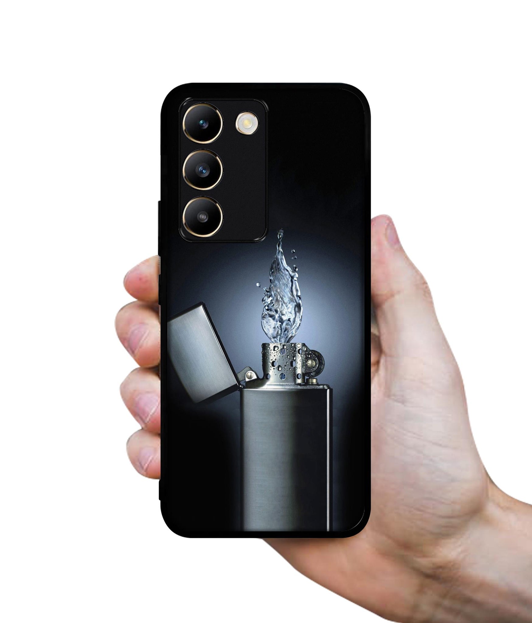 Water Lighter Design Designer 2D Printed Back Case Cover for Vivo Y200e 5G / T3 5G