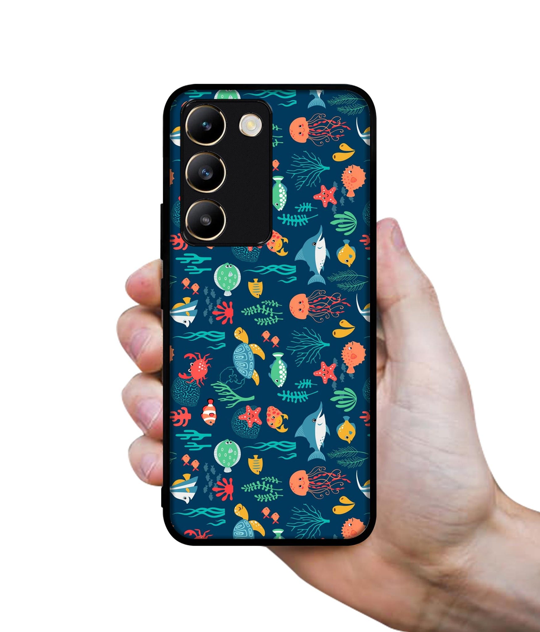 Aquarium Texture Design Designer 2D Printed Back Case Cover for Vivo Y200e 5G / T3 5G