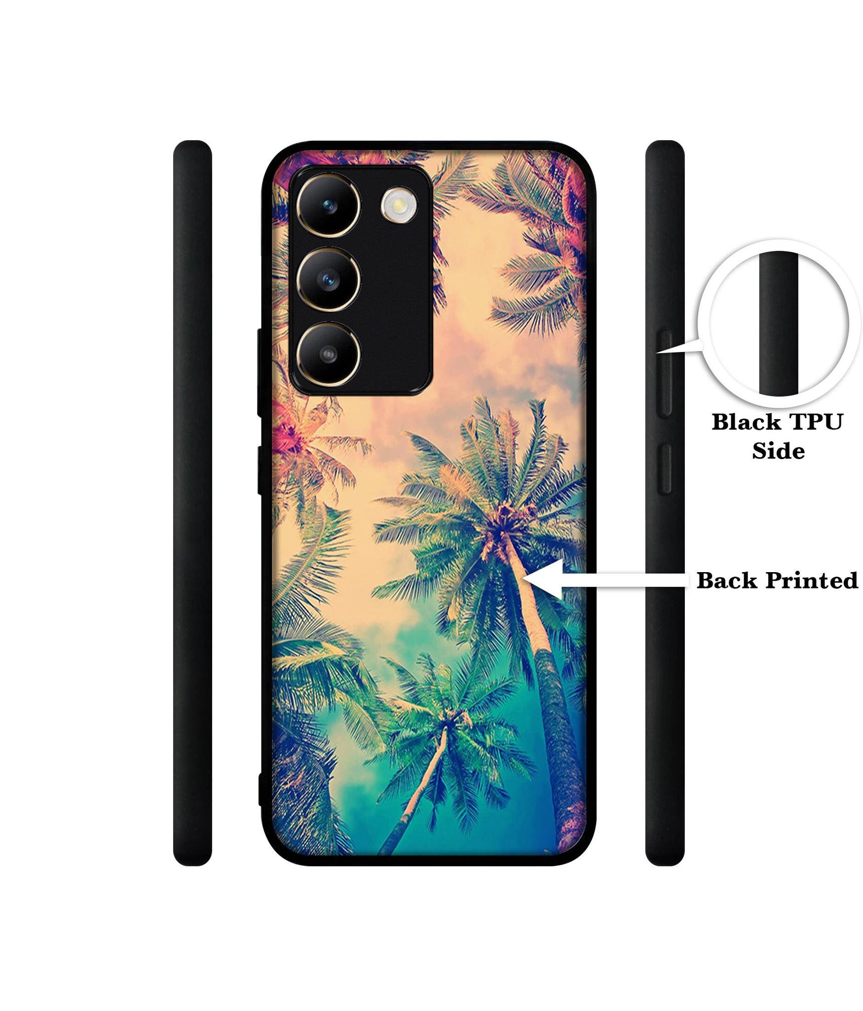 Trees Design Designer 2D Printed Back Case Cover for Vivo Y200e 5G / T3 5G