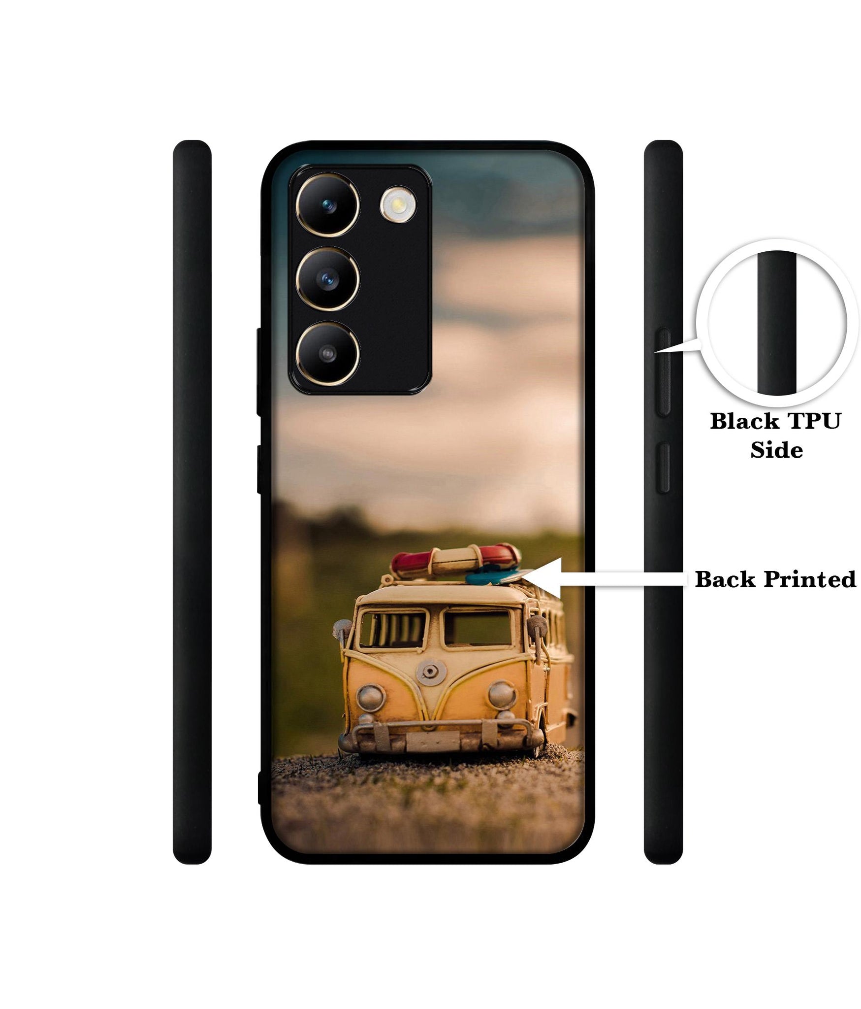 Toy Car Design Designer 2D Printed Back Case Cover for Vivo Y200e 5G / T3 5G