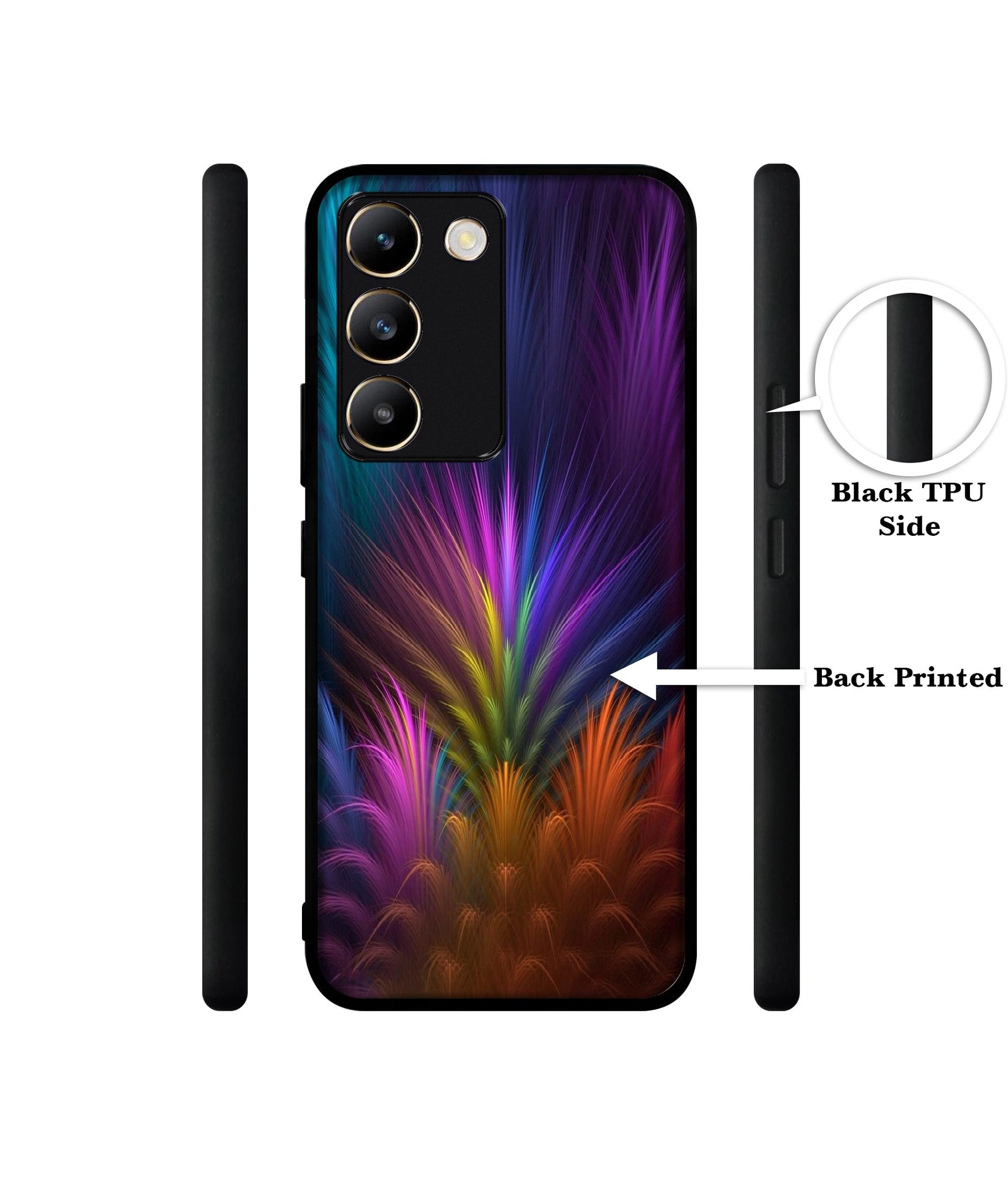 Multicoloured Design Designer 2D Printed Back Case Cover for Vivo Y200e 5G / T3 5G