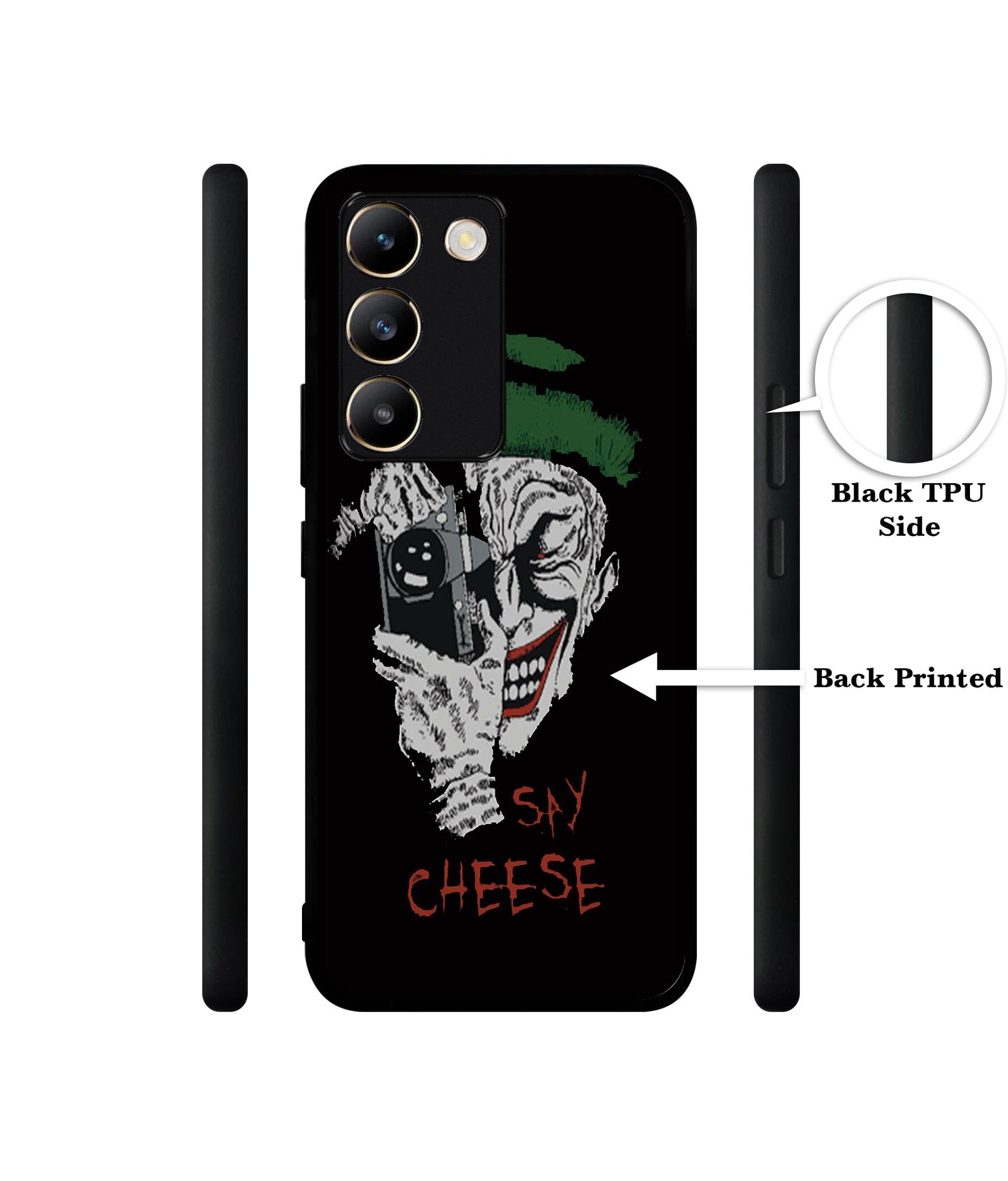 Joker Say Cheese Design Designer 2D Printed Back Case Cover for Vivo Y200e 5G / T3 5G