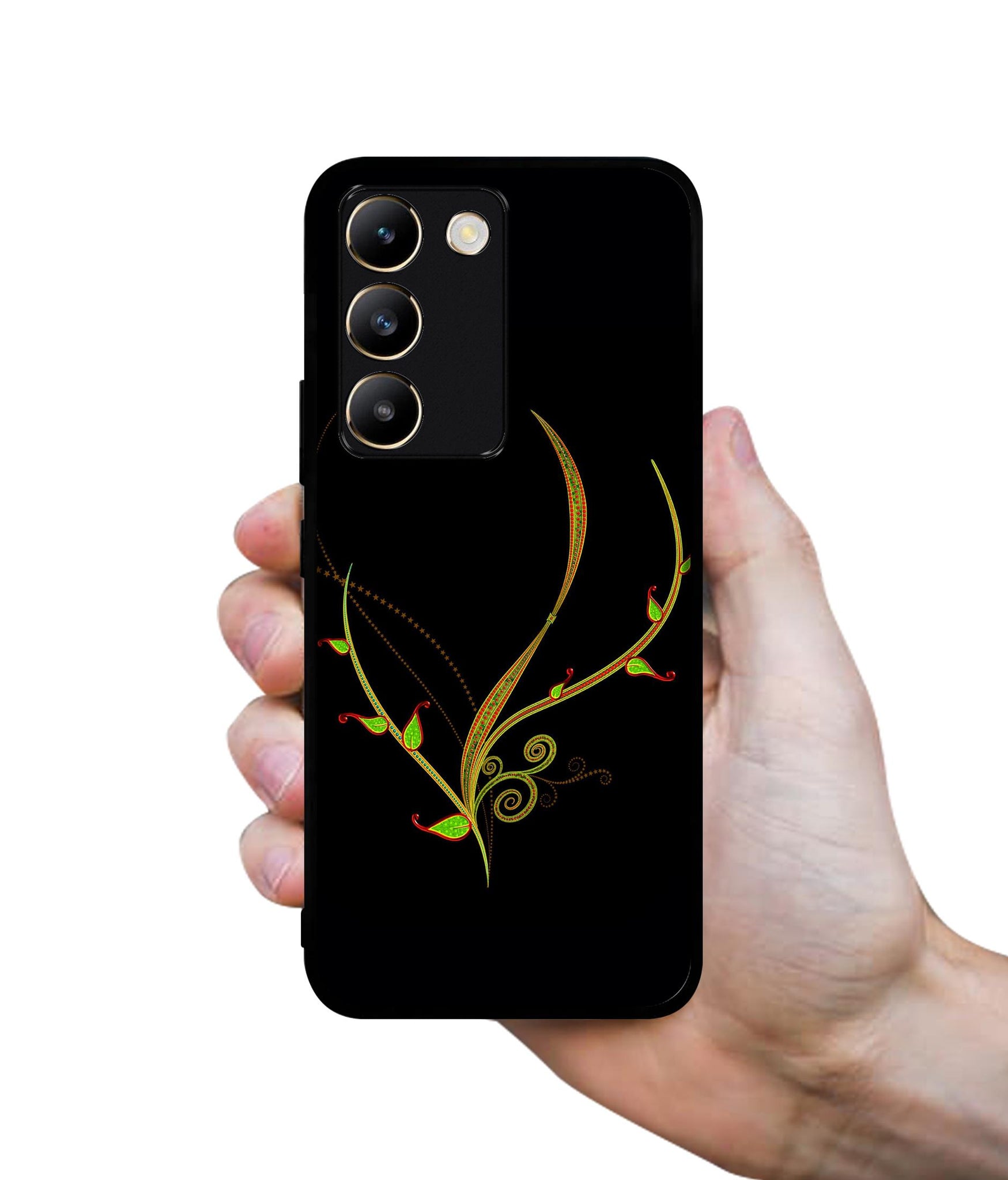 Yellow Pattern Design Designer 2D Printed Back Case Cover for Vivo Y200e 5G / T3 5G