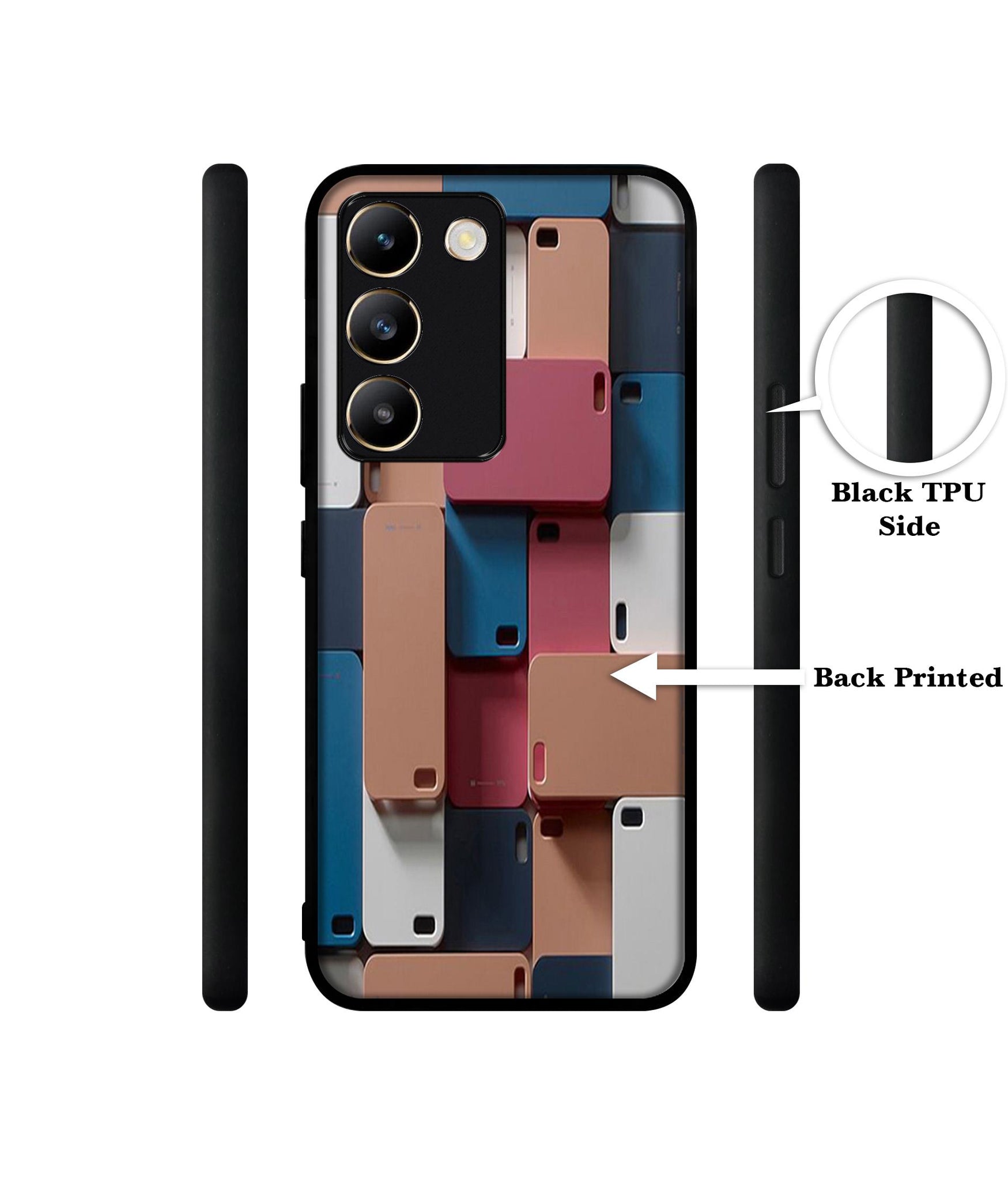 Mobile Cover Design Designer 2D Printed Back Case Cover for Vivo Y200e 5G / T3 5G