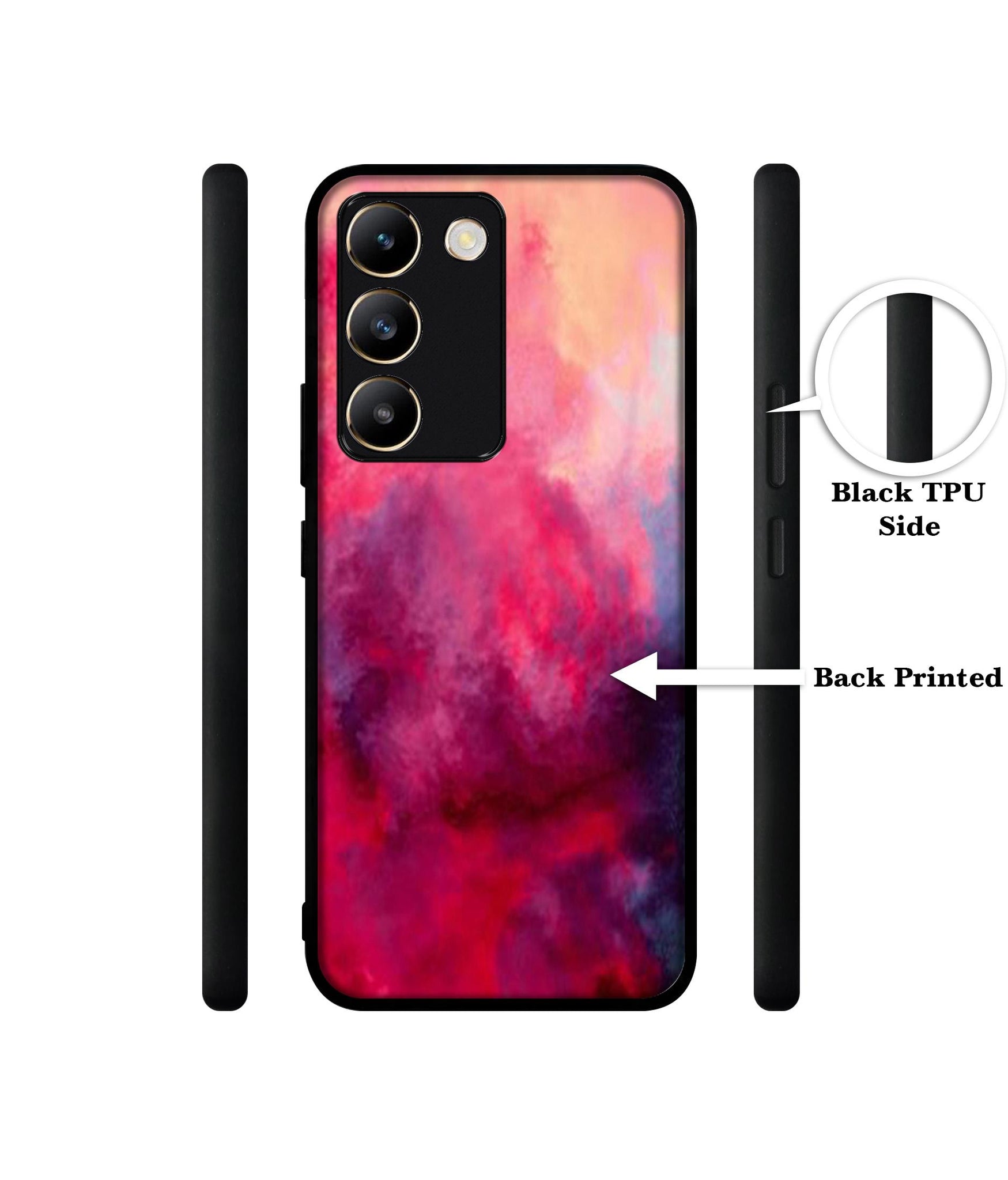 Holi Color Design Designer 2D Printed Back Case Cover for Vivo Y200e 5G / T3 5G