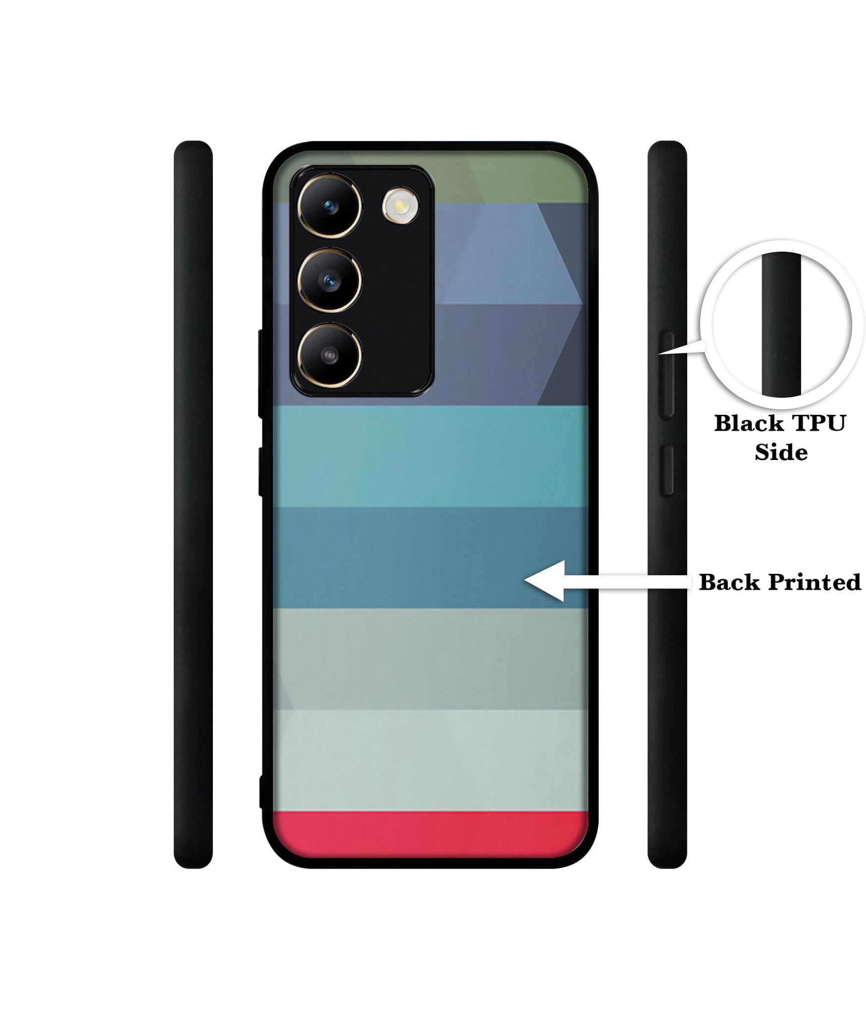 Colorful Lines Design Designer 2D Printed Back Case Cover for Vivo Y200e 5G / T3 5G