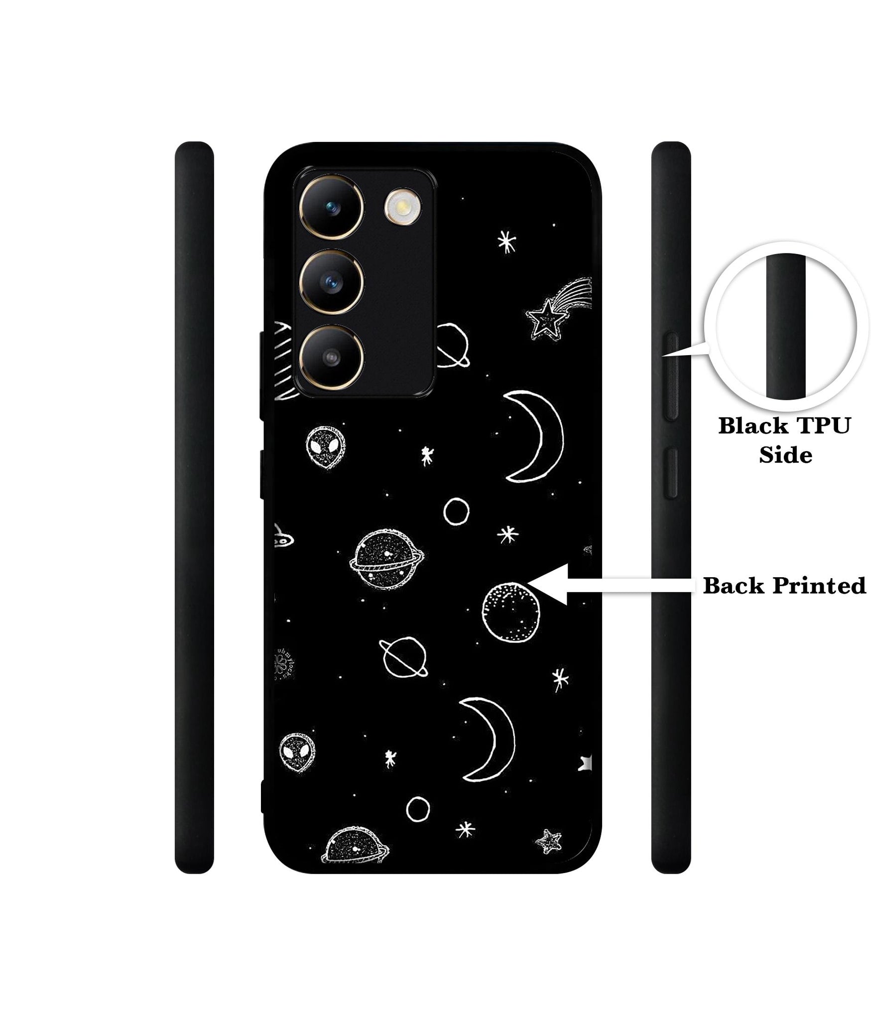 Space Stars Universe Design Designer 2D Printed Back Case Cover for Vivo Y200e 5G / T3 5G