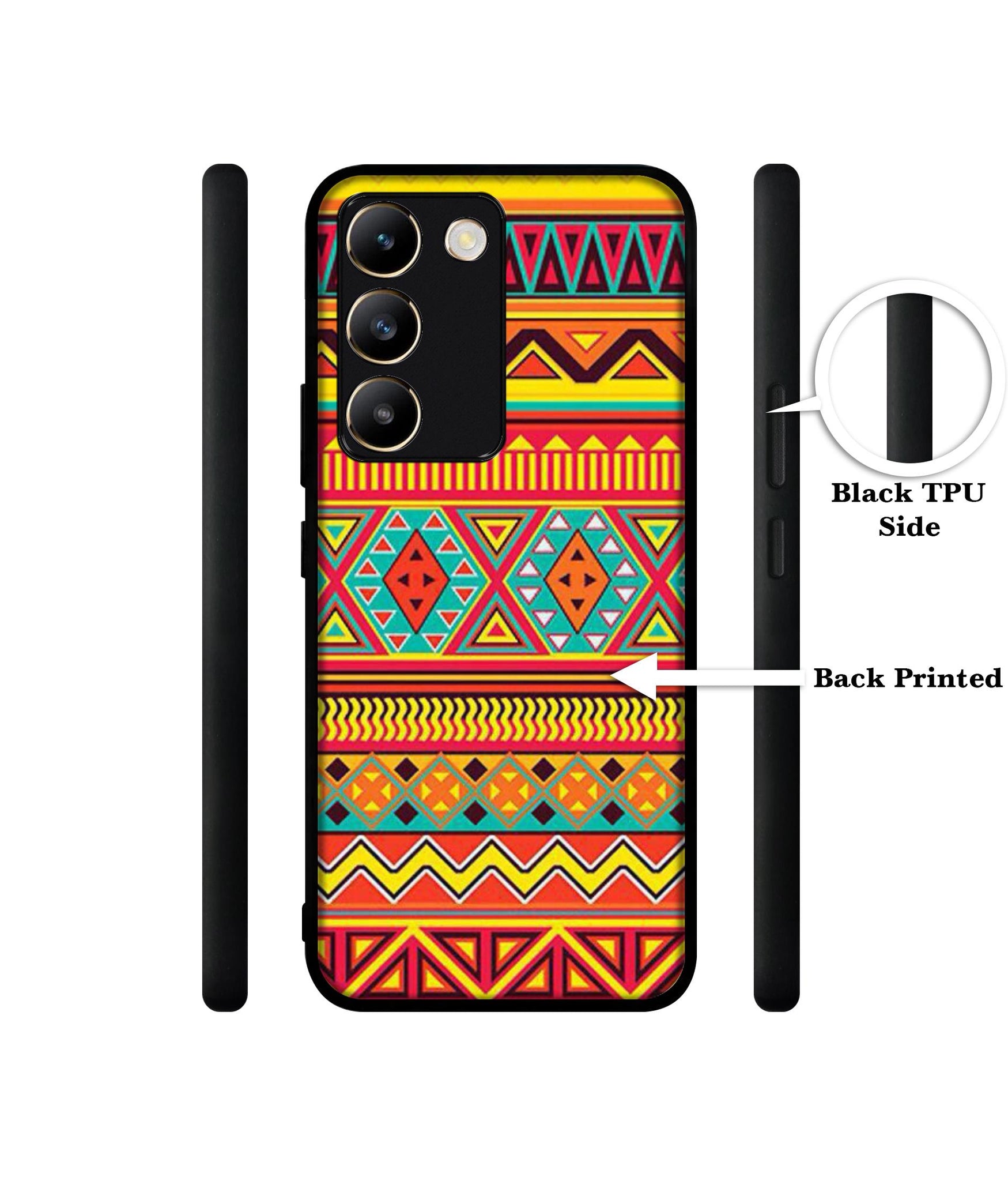 Artistic Rangoli Design Designer 2D Printed Back Case Cover for Vivo Y200e 5G / T3 5G