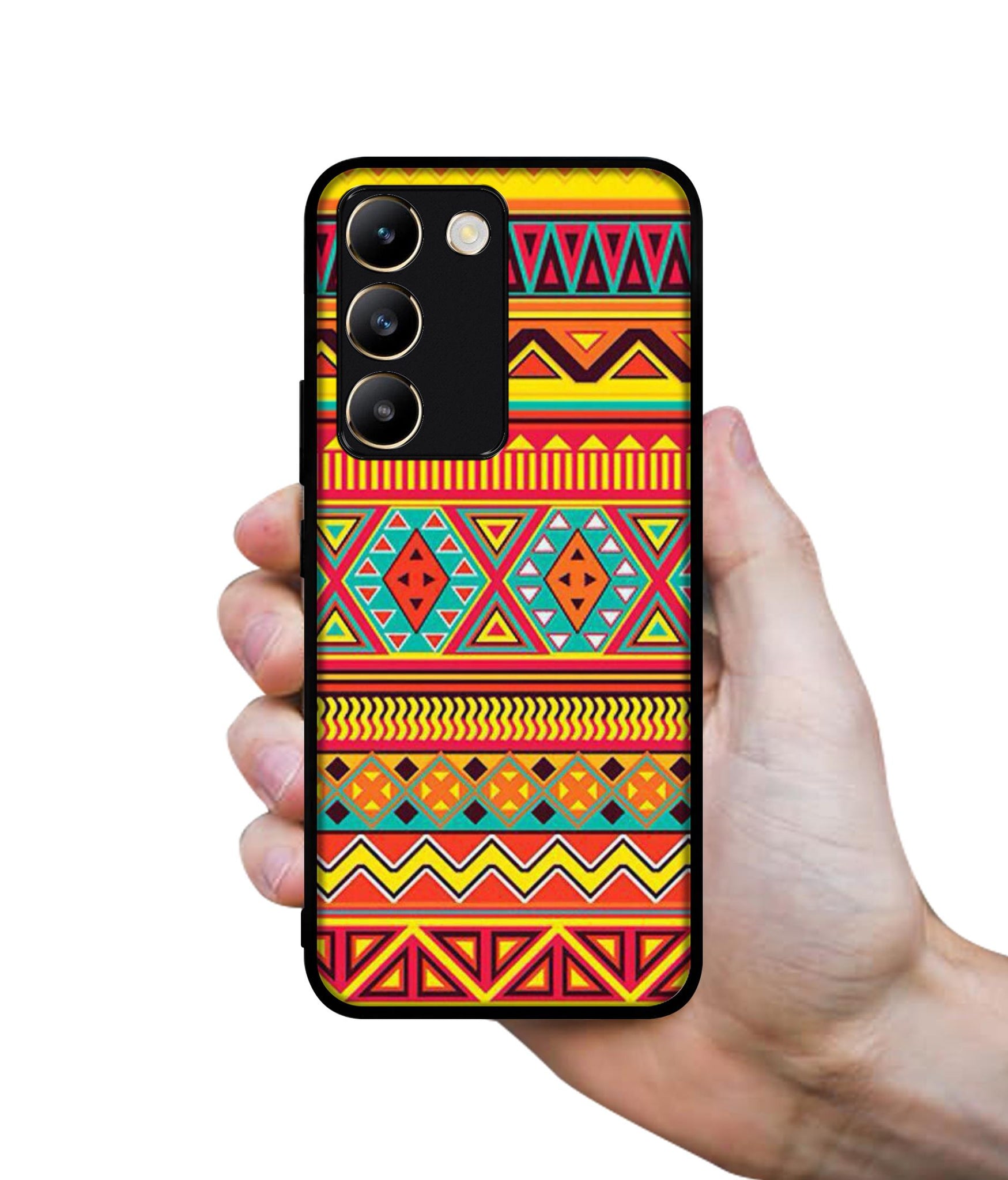 Artistic Rangoli Design Designer 2D Printed Back Case Cover for Vivo Y200e 5G / T3 5G